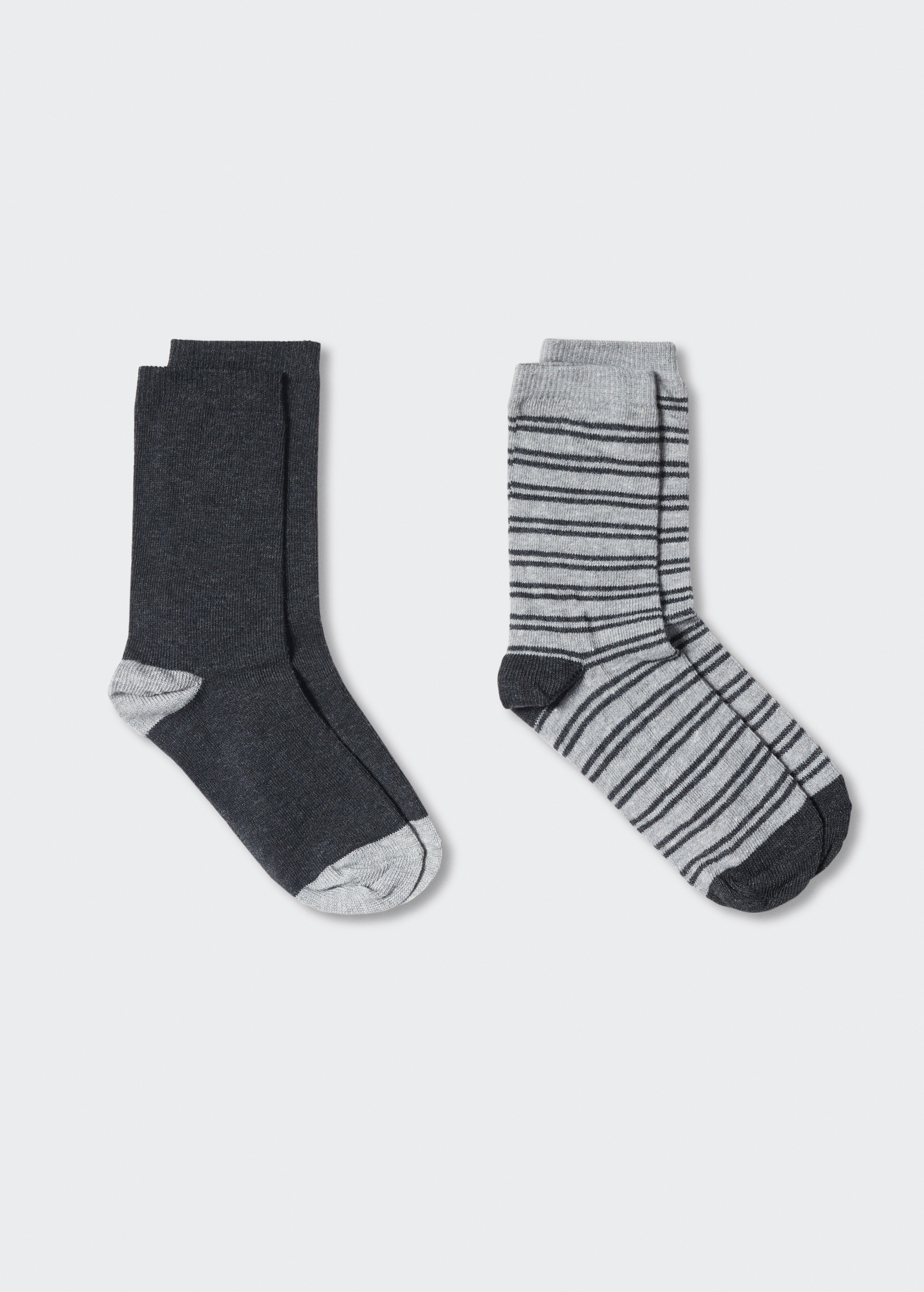 2 pár nyomott mintás zokniból álló garnitúra - Termék modell nélkül