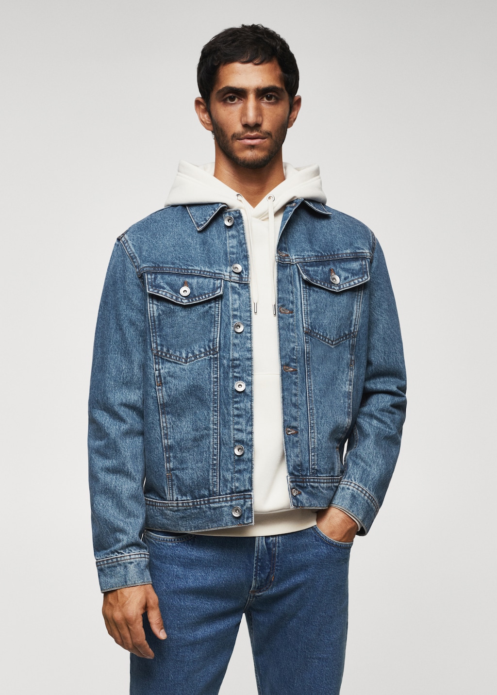 Mens jean 2024 jacket