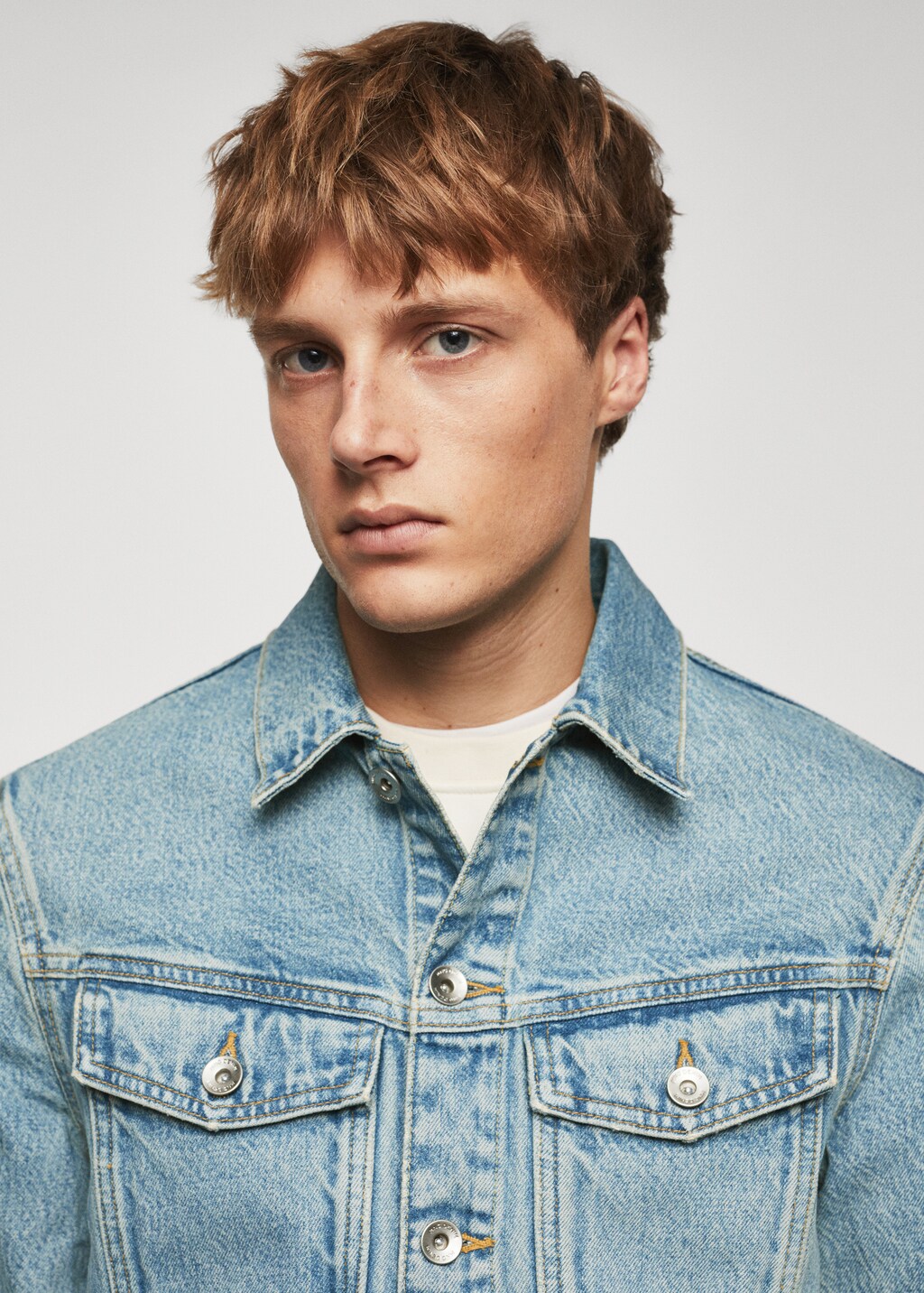 Vintage-wash denim jacket - Details of the article 1