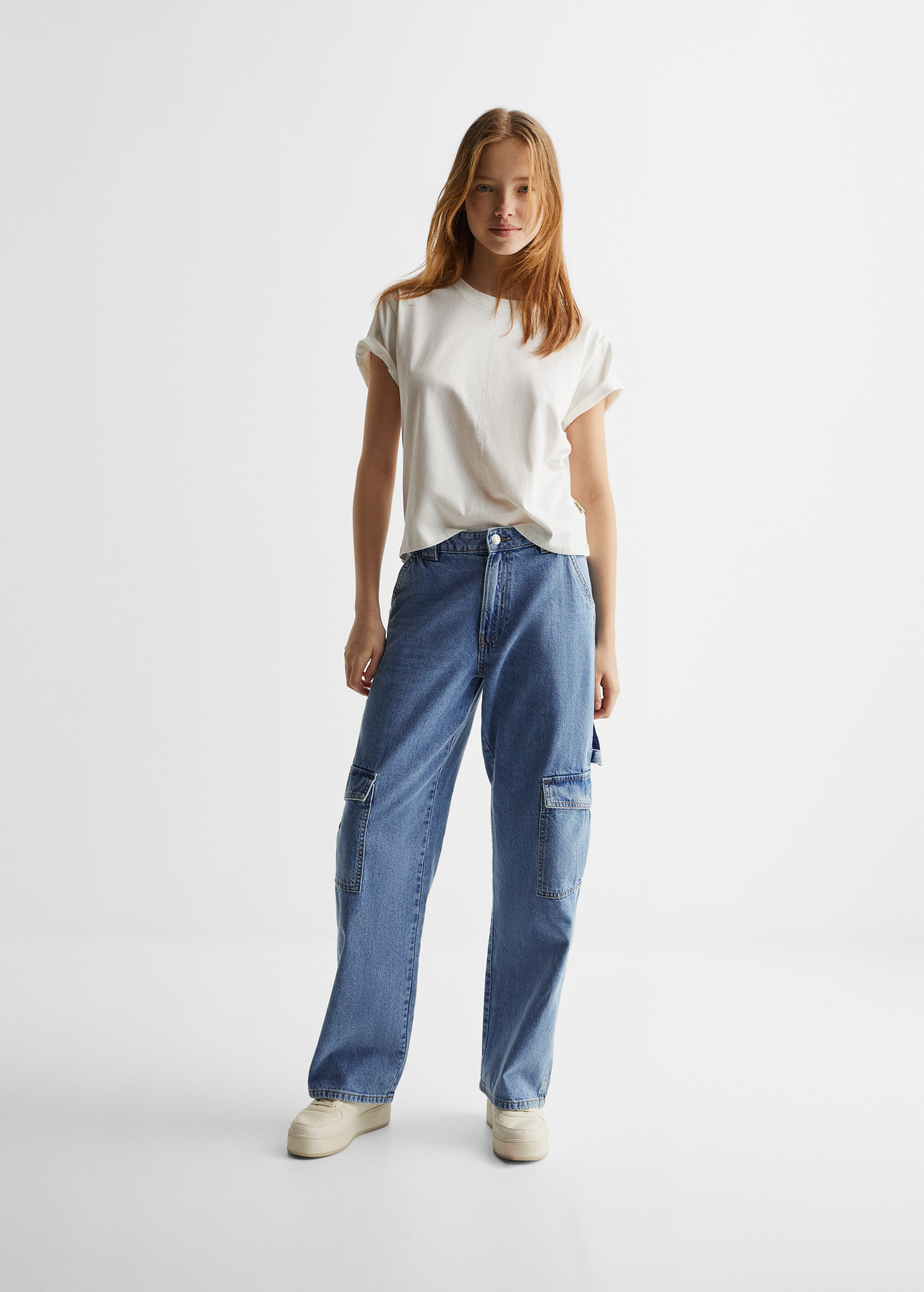 Cargo style straight jeans - Details of the article 1