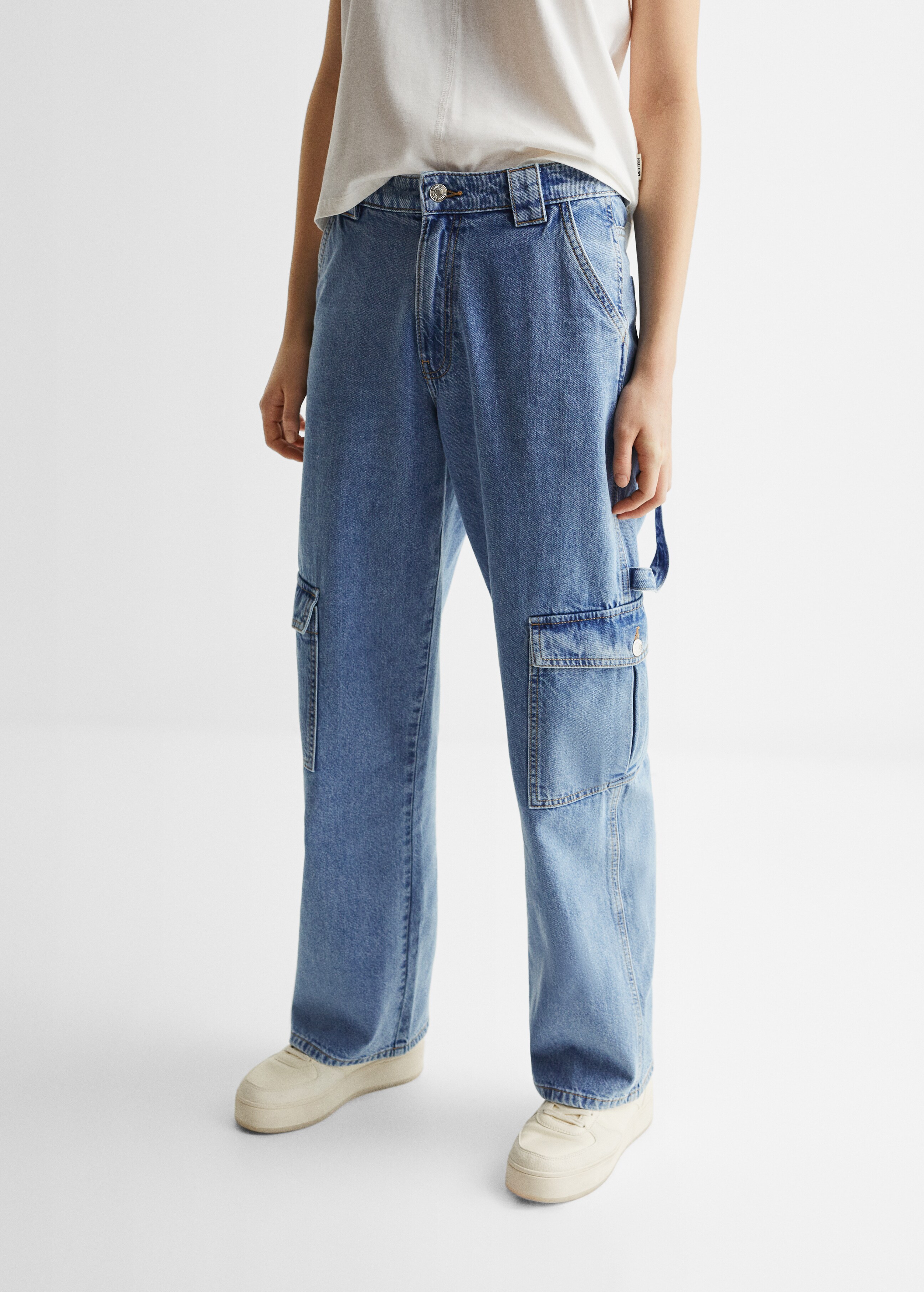 Cargo style straight jeans - Details of the article 6