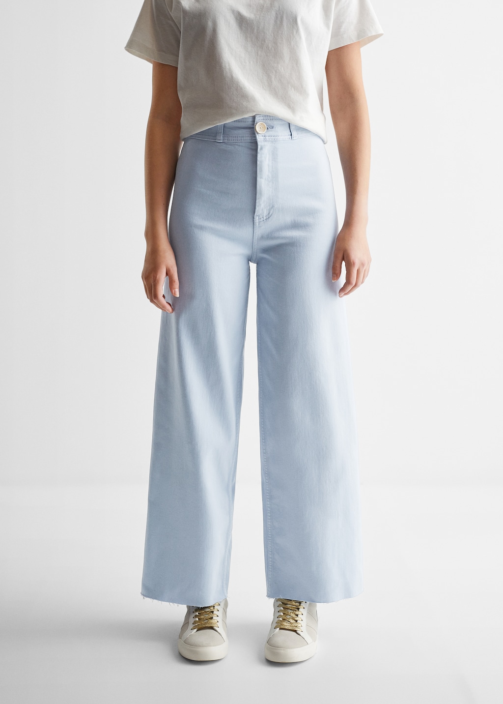 Culotte cropped jeans - Details of the article 6