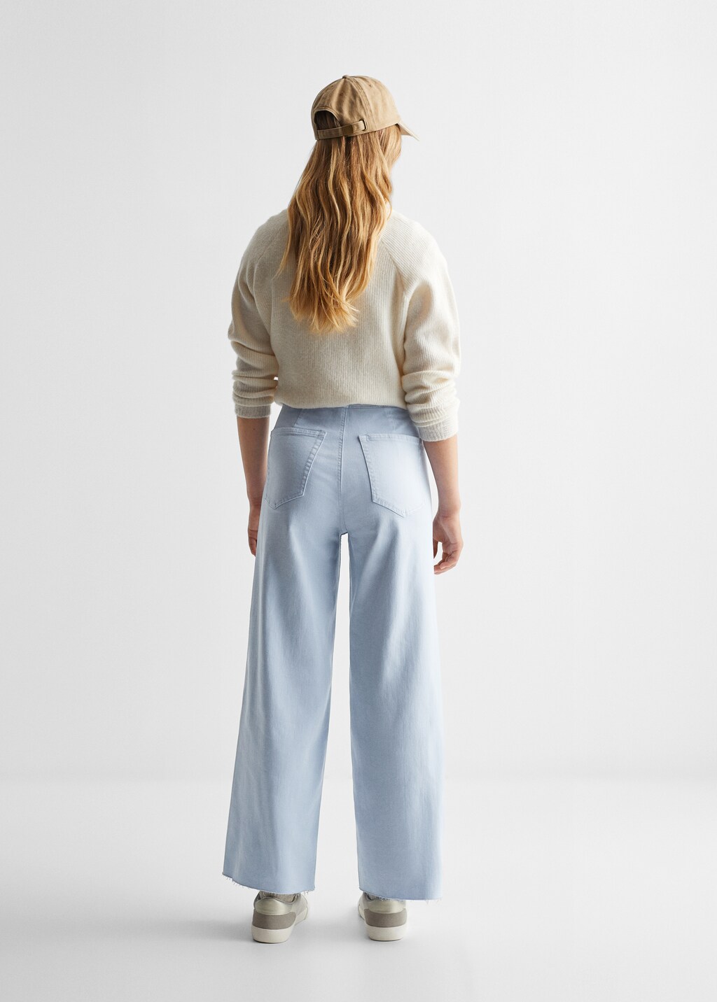 Culotte cropped jeans - Reverse of the article