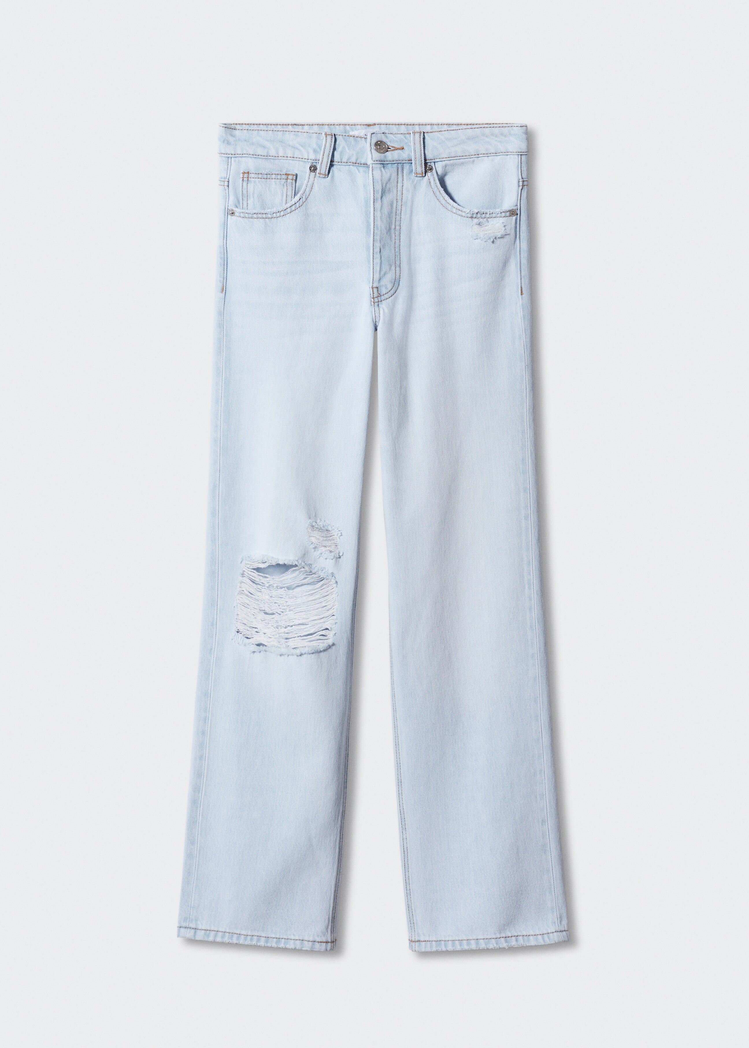 Decorative ripped wideleg jeans - Article without model