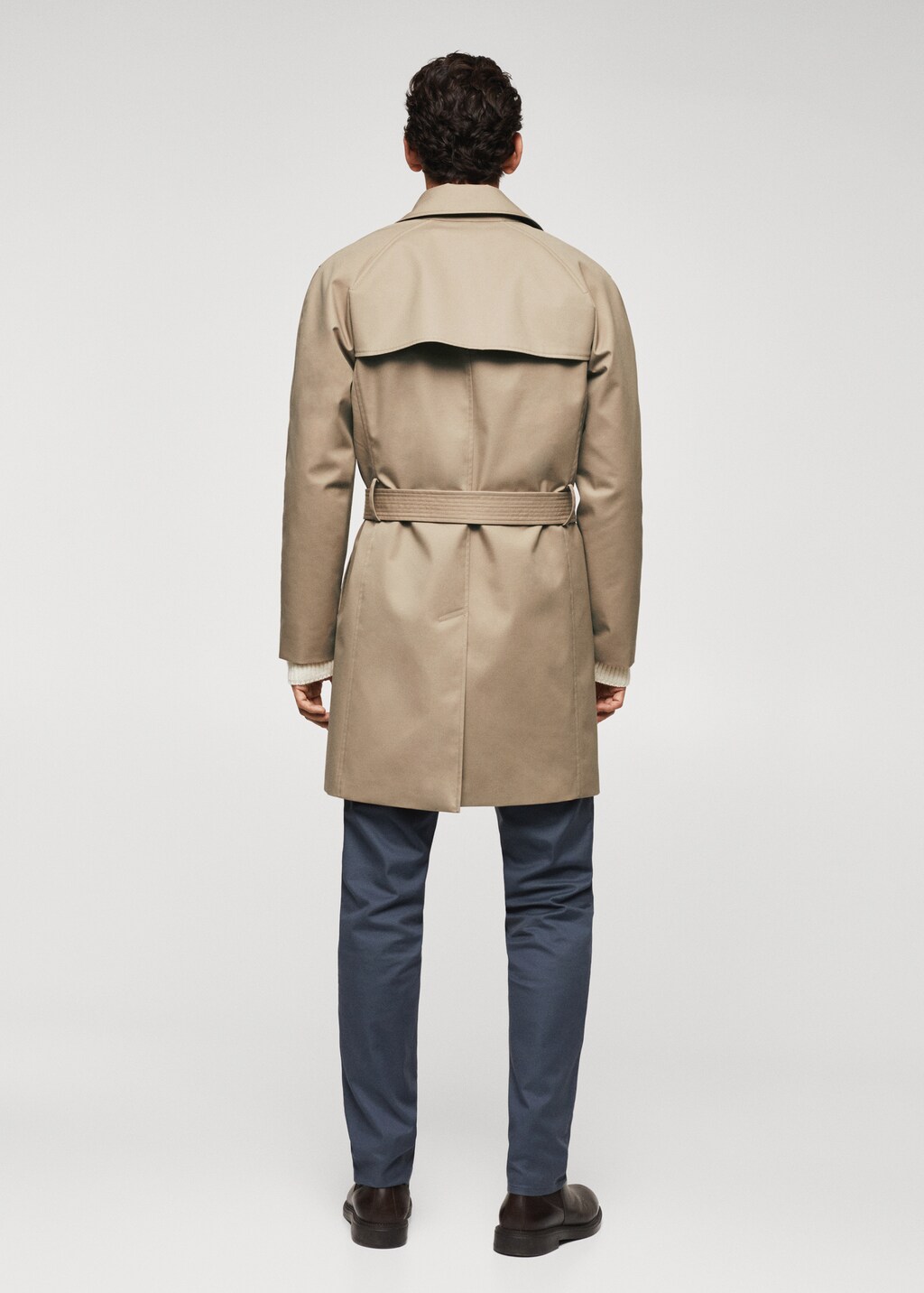 Classic water-repellent trench coat - Reverse of the article