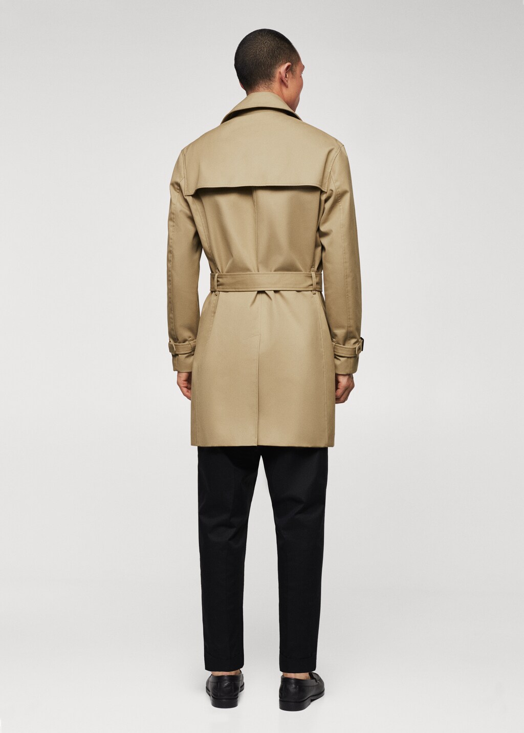 Classic water-repellent trench coat - Reverse of the article