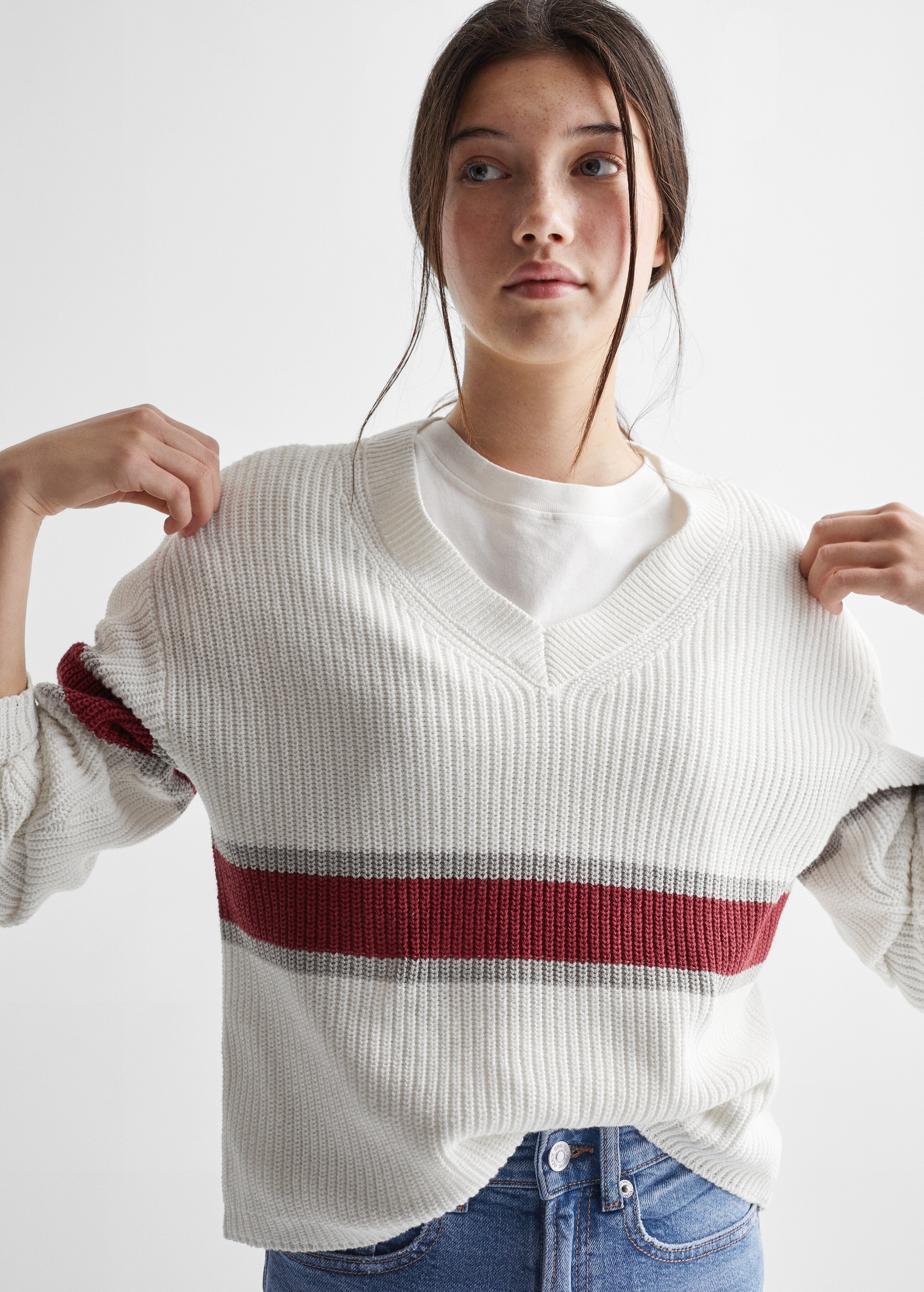 Knit cotton sweater - Details of the article 1