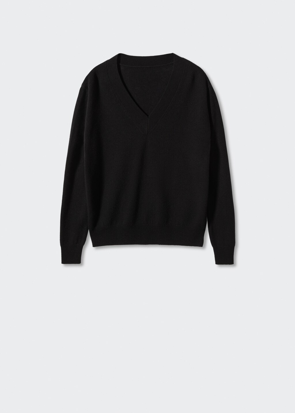 100% wool v-neck sweater