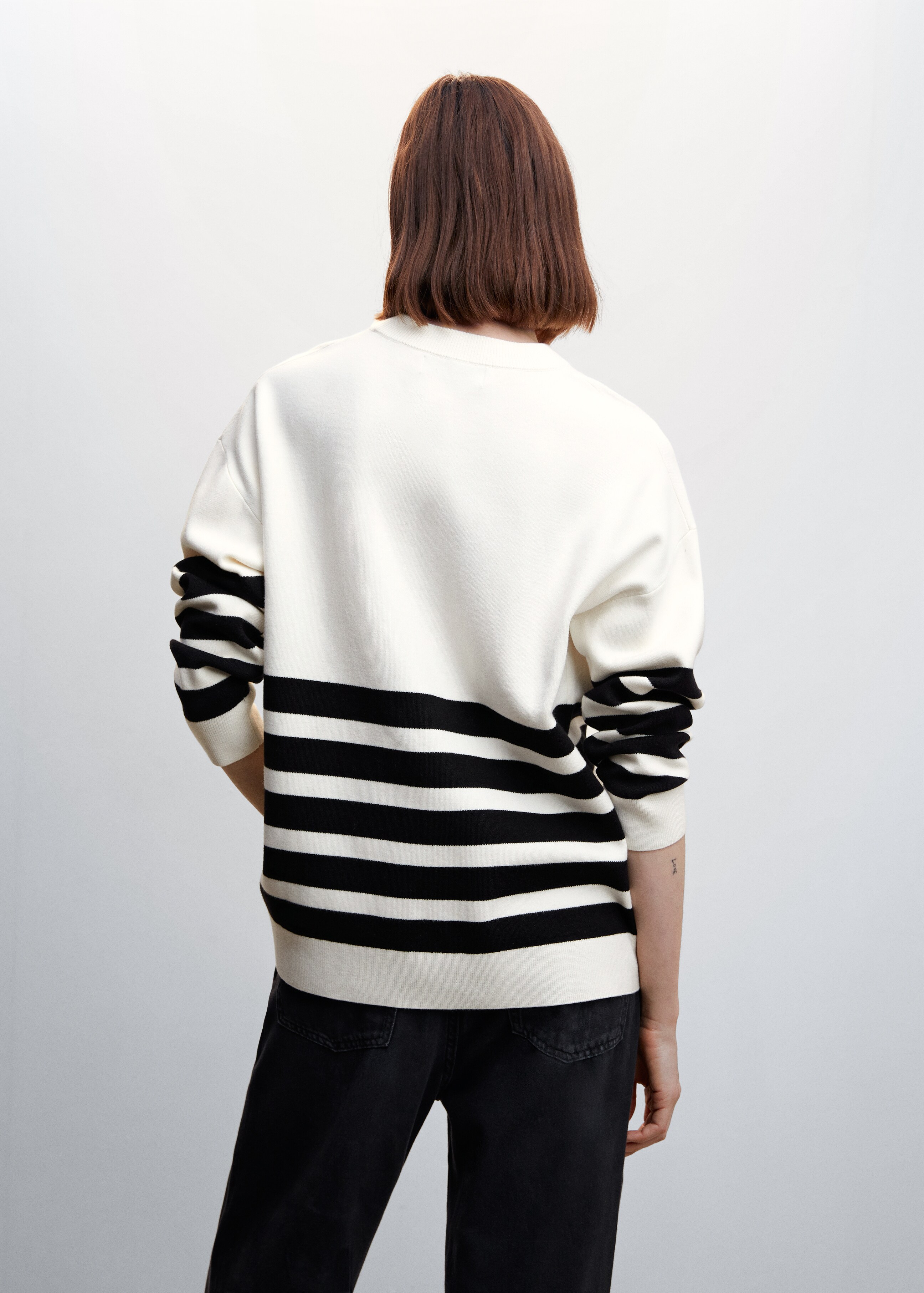 Pull-over maille col rond - Verso de l’article