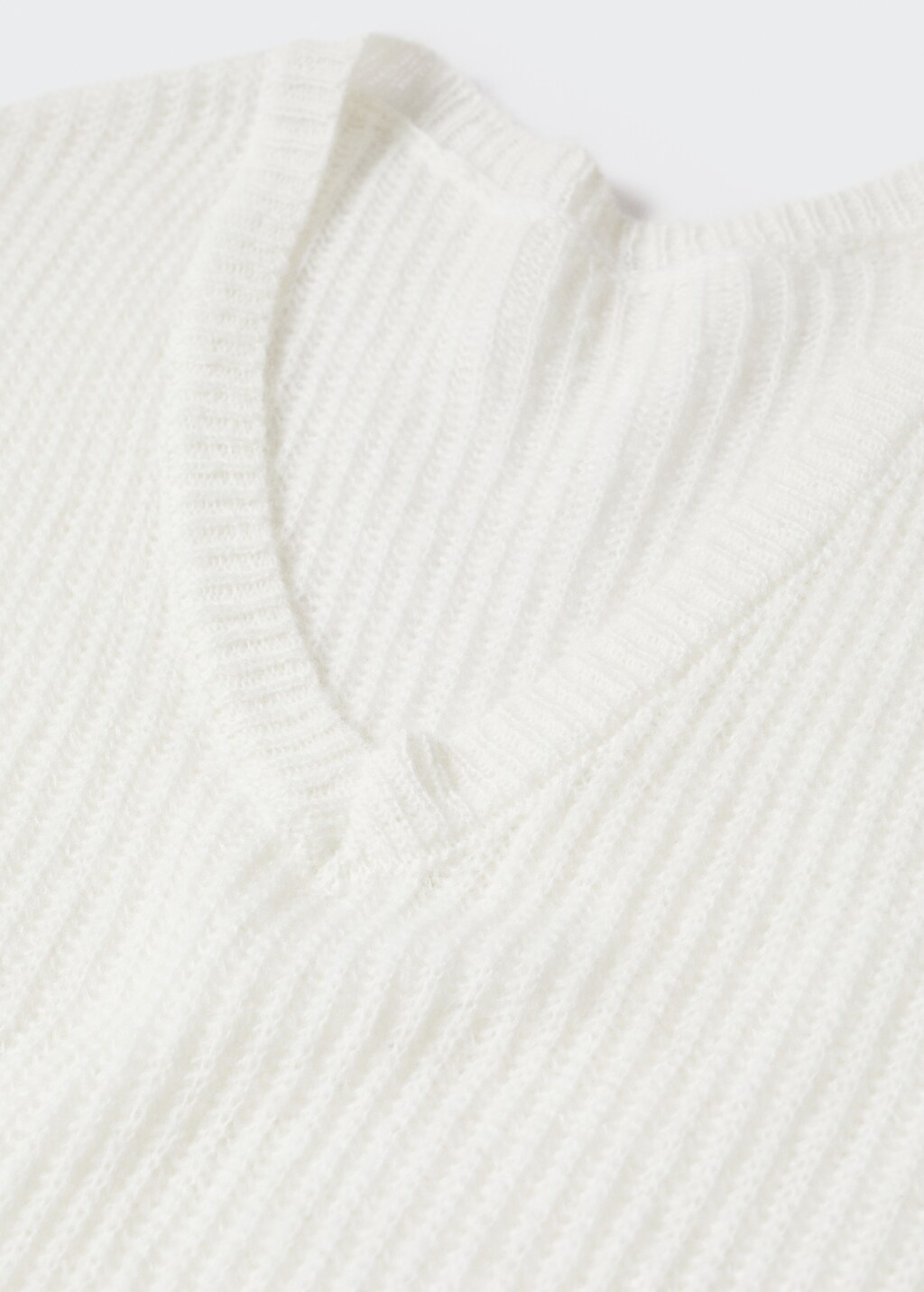 V-neck ribbed knit sweater - Details of the article 8