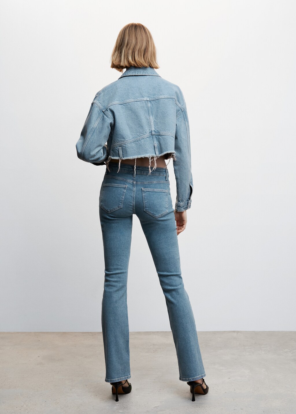 Jeans flare taille basse - Verso de l’article