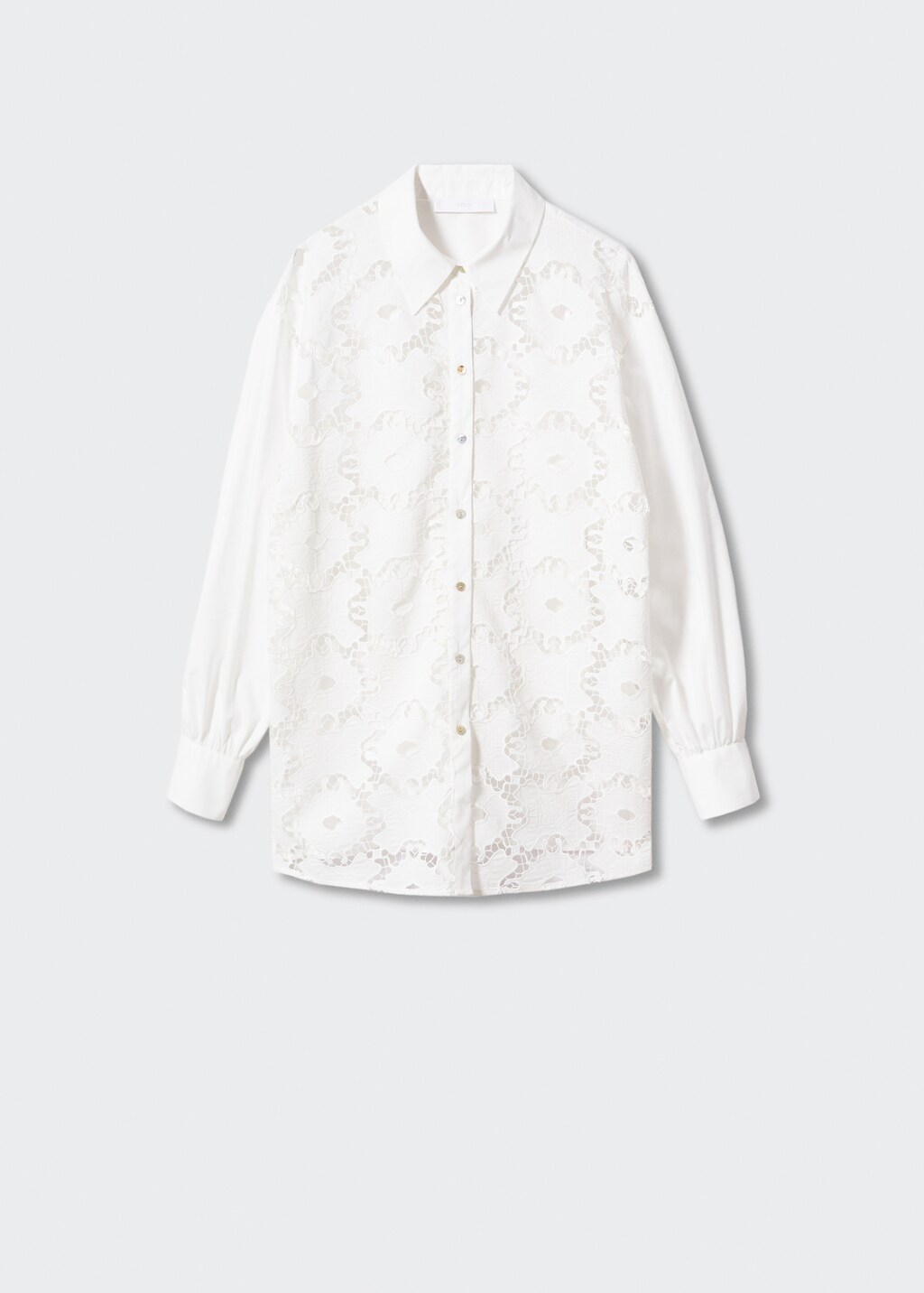 Embroidered cotton shirt - Article without model