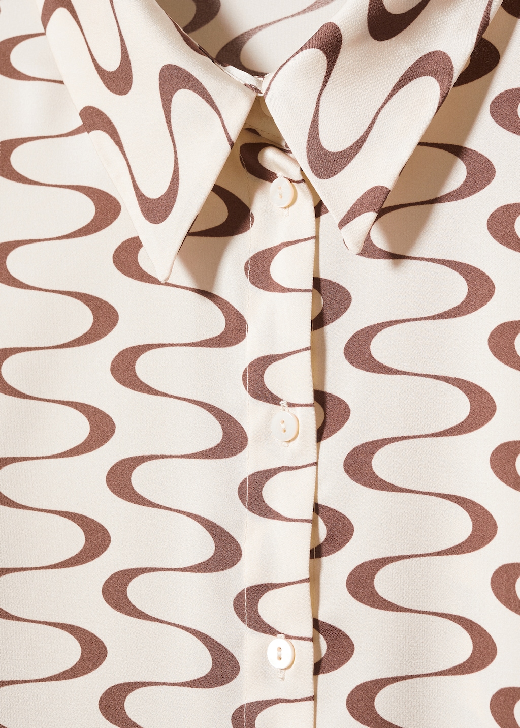 Satin print shirt - Details of the article 8