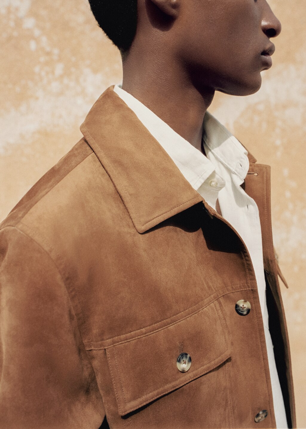 Suede effect overshirt - Details of the article 7