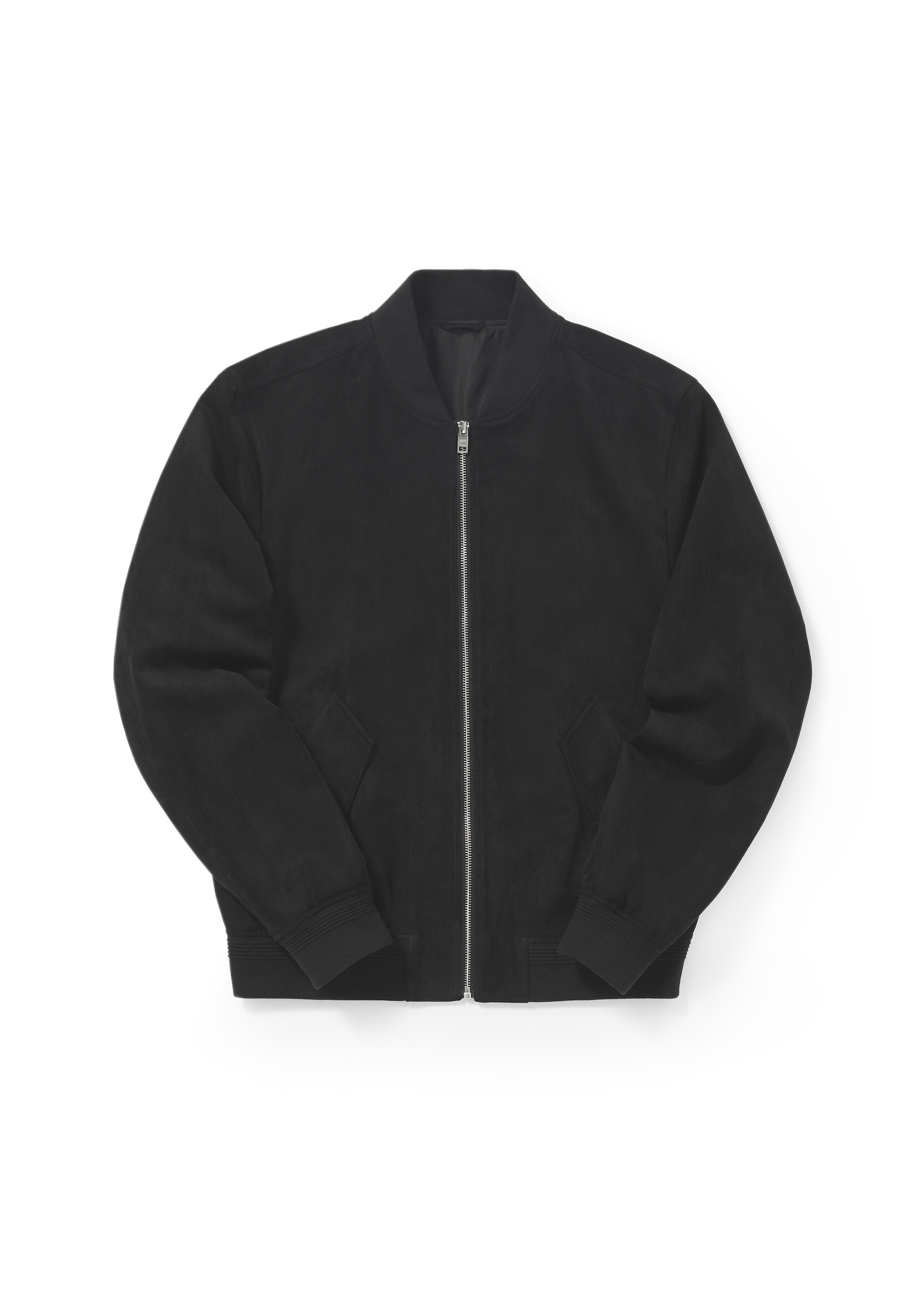 Suede-effect bomber jacket - Details of the article 9