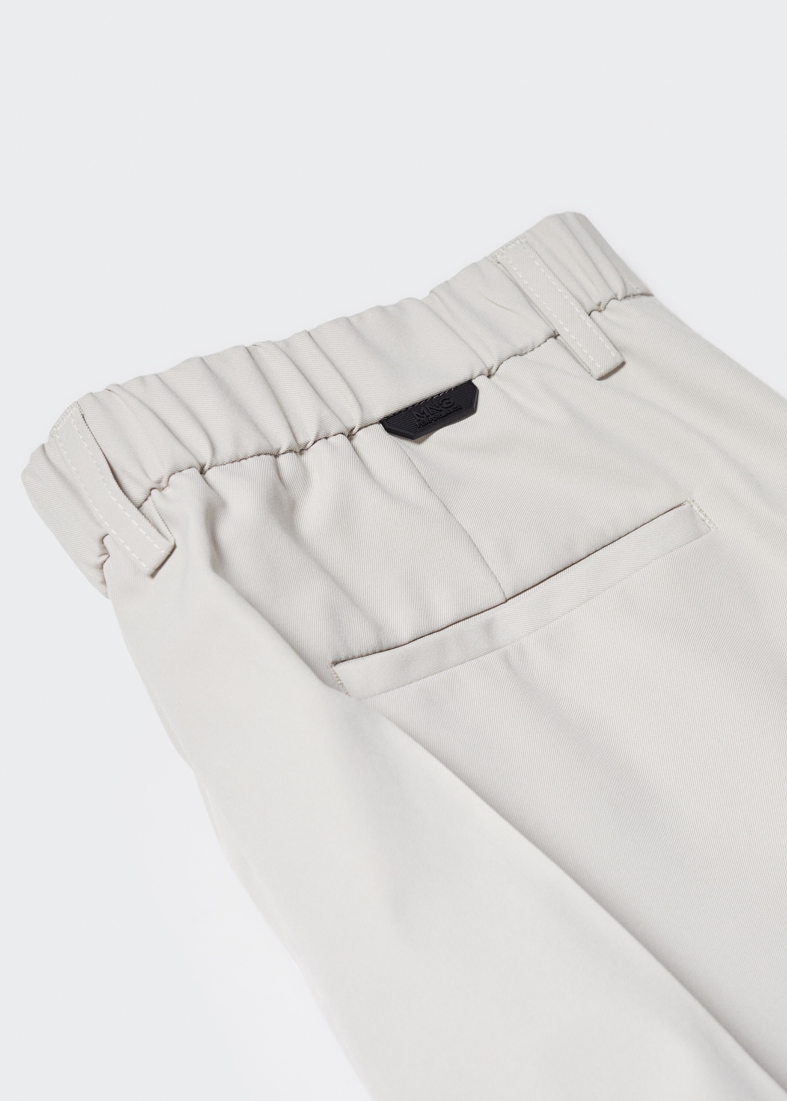 Slim-fit technical suit trousers - Details of the article 8