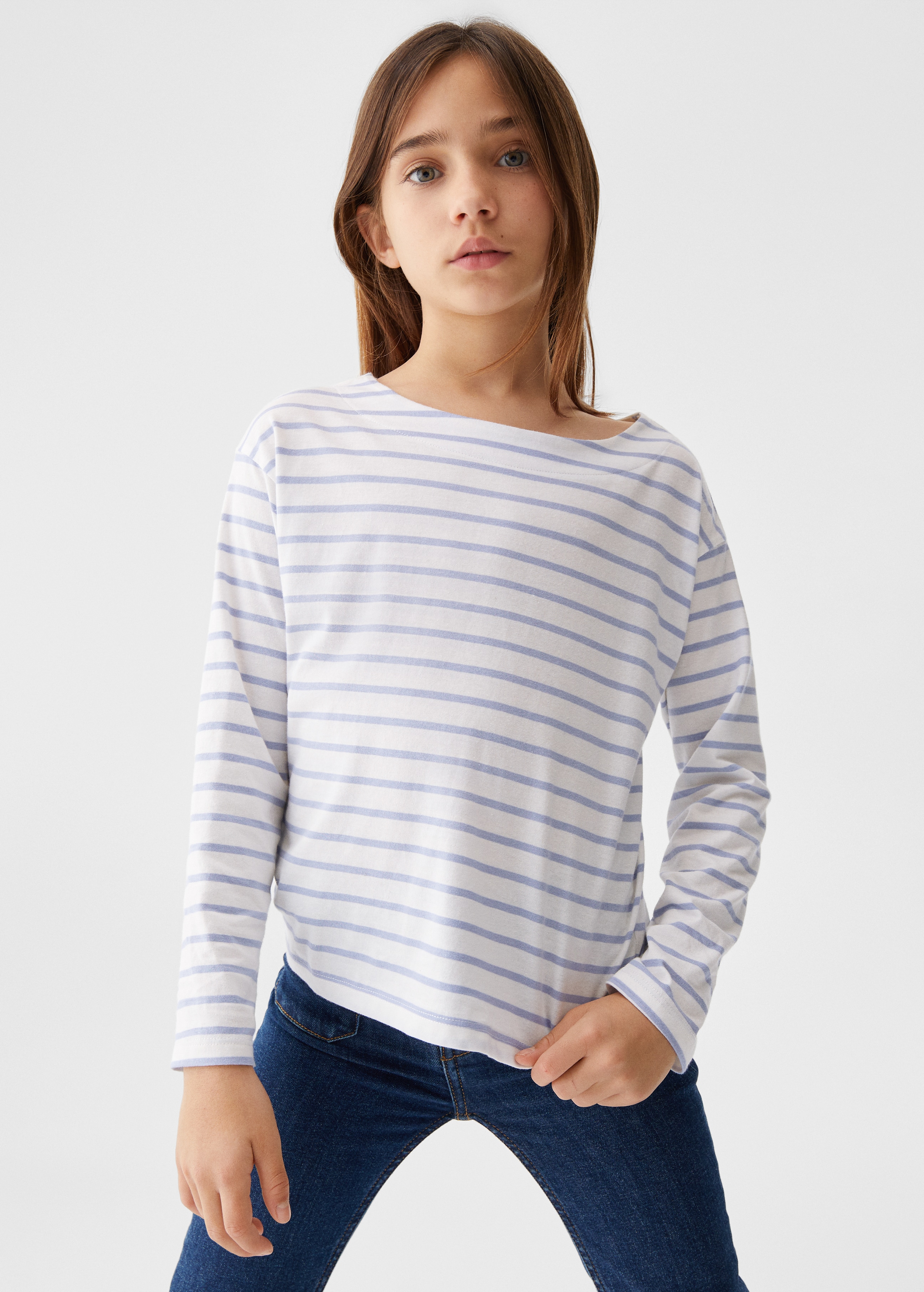 Striped long sleeves t-shirt - Medium plane