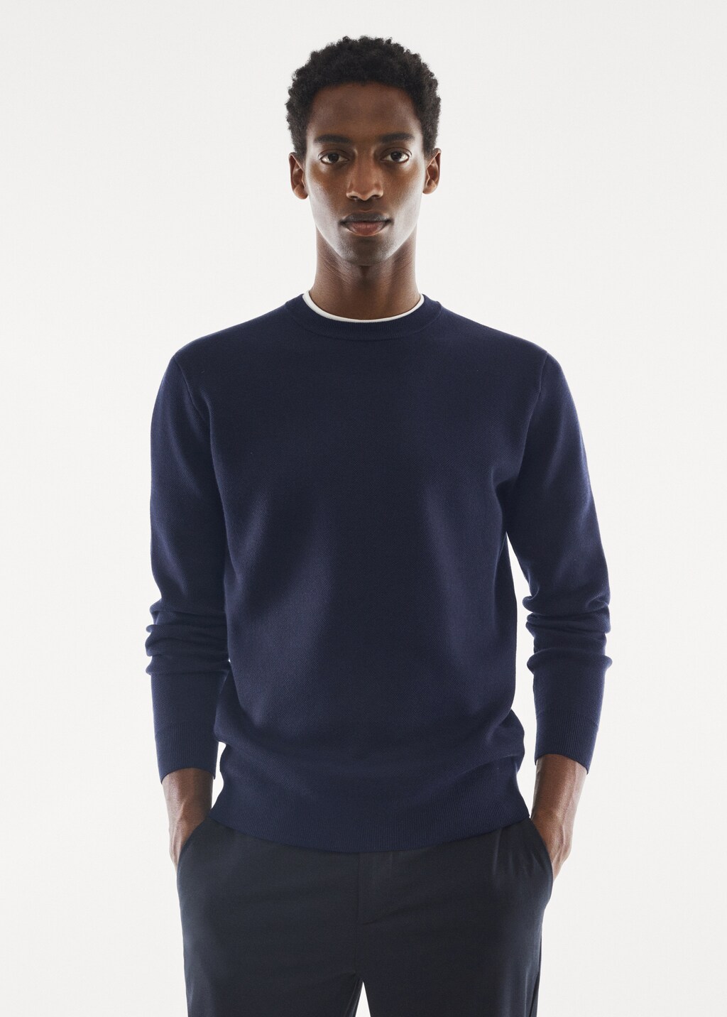 Round-neck breathable sweater - Medium plane