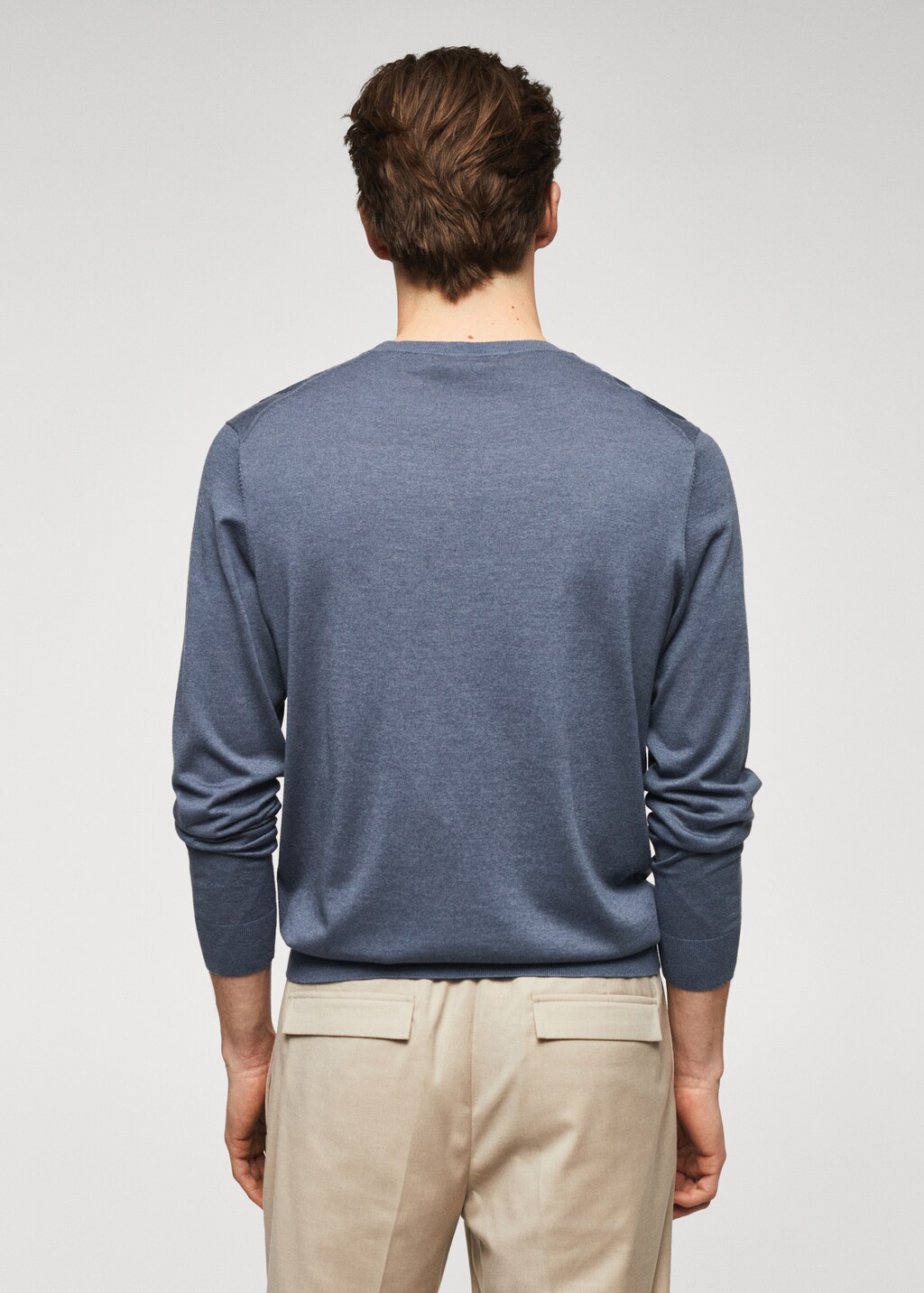 Modal cotton-blend sweater - Reverse of the article