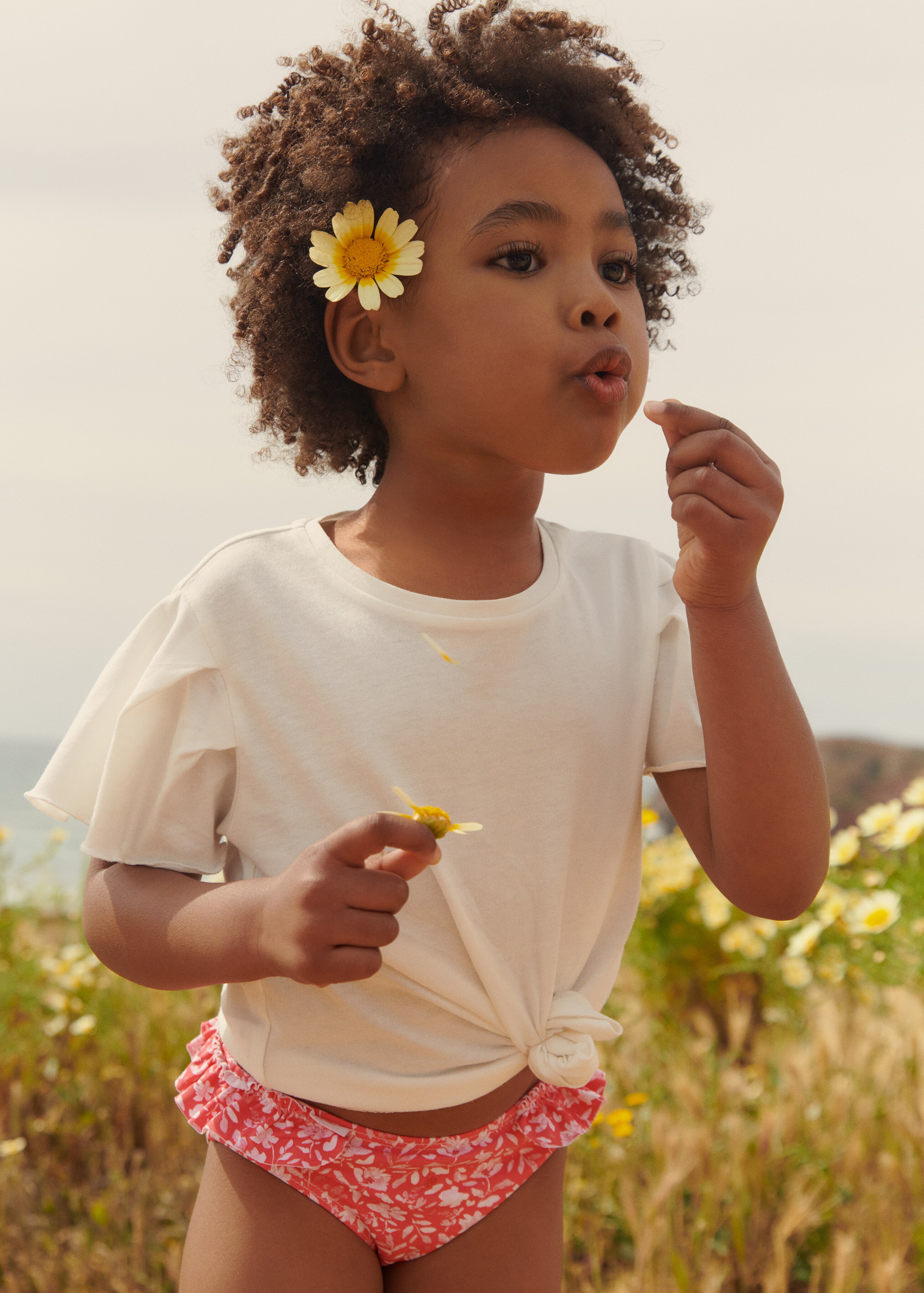 Culotte bikini à fleurs et volant - Détail de l'article 5