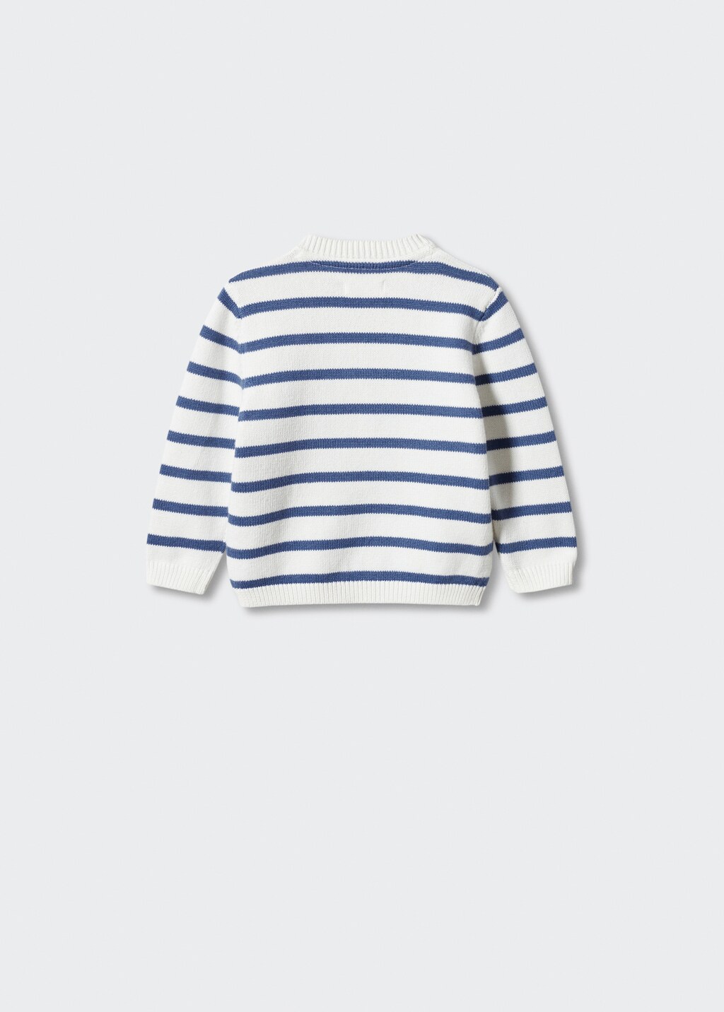 Stripe pattern sweater - Reverse of the article