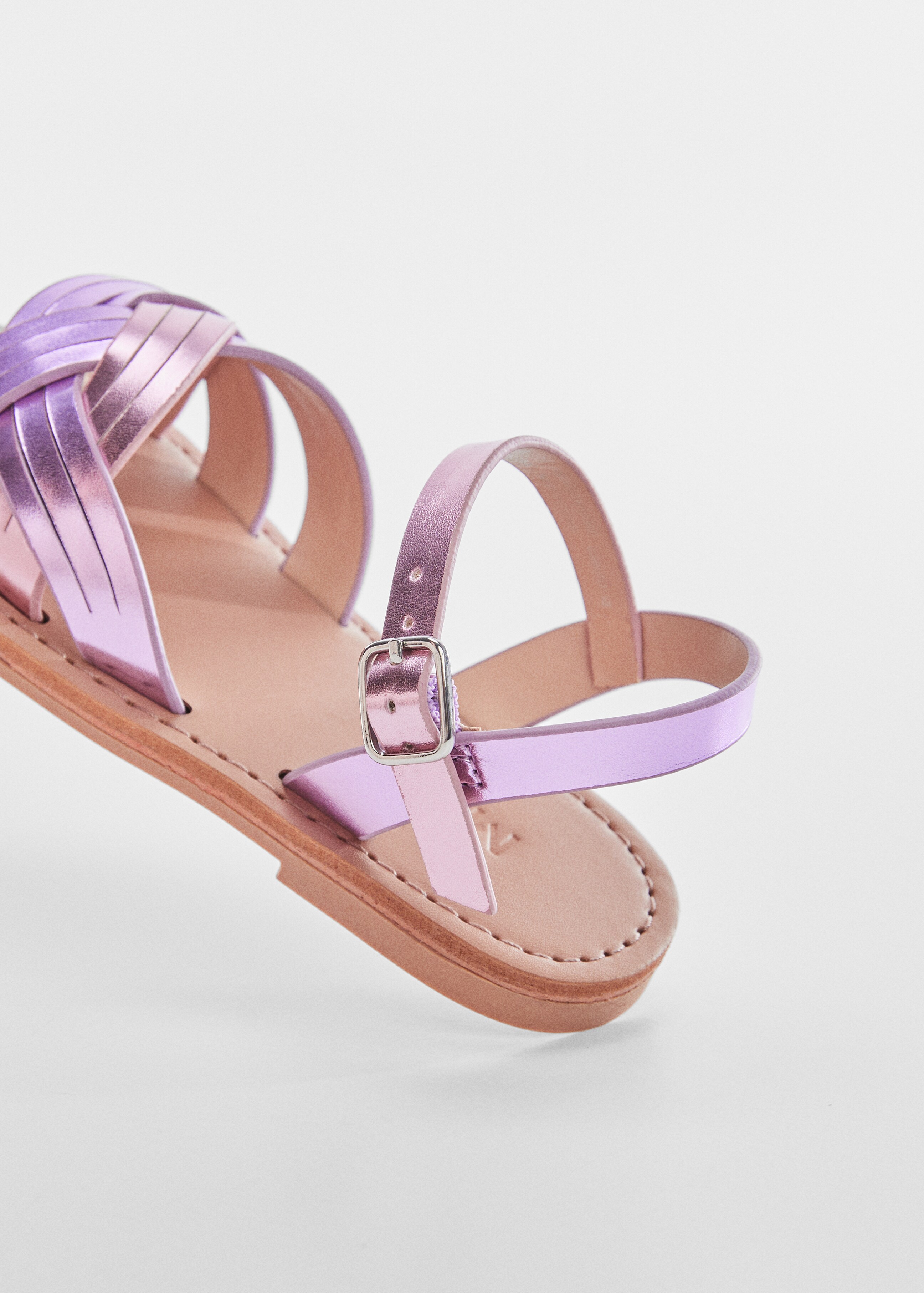 Metallic strap sandals - Details of the article 2