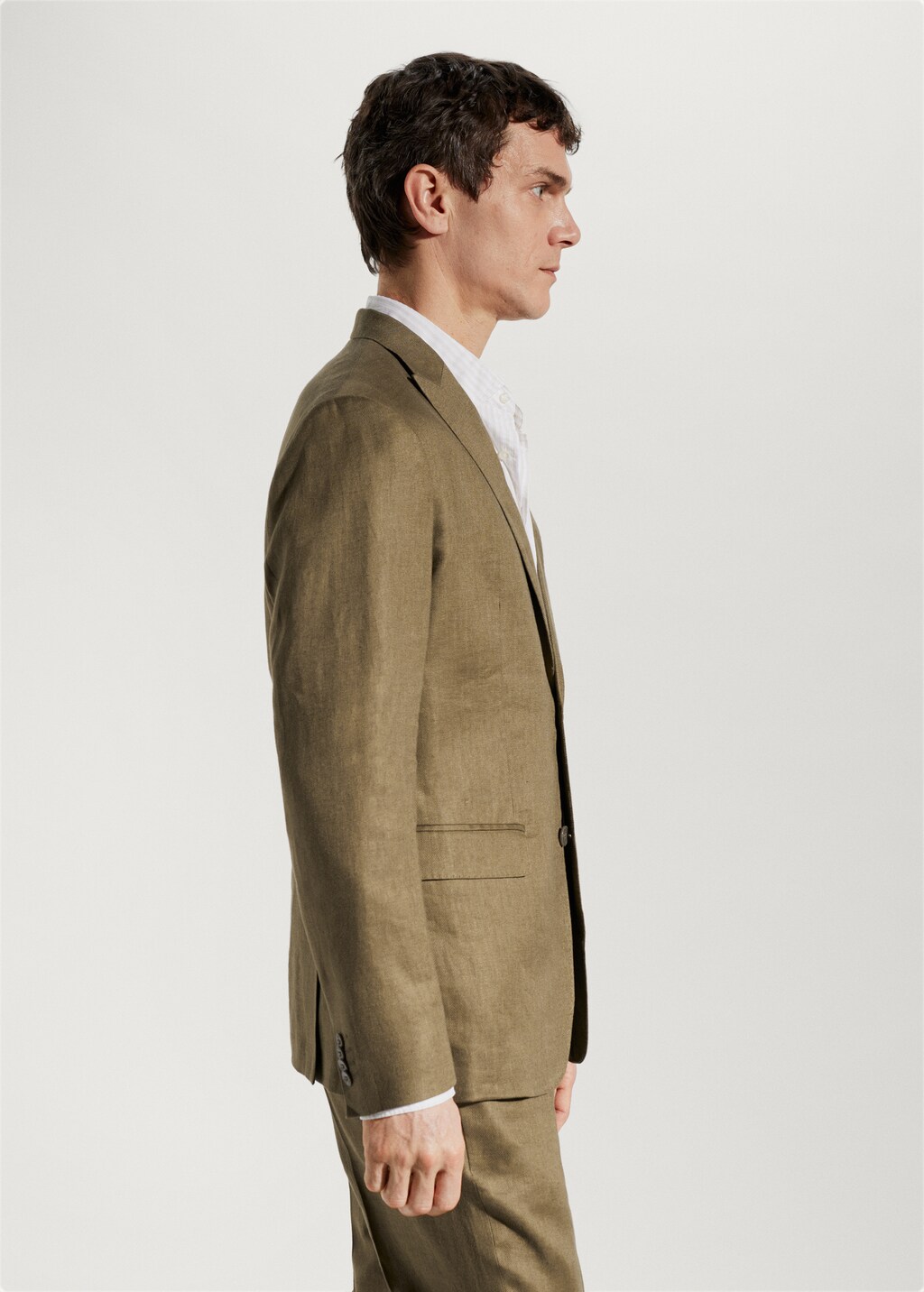 Blazer suit 100% linen - Details of the article 2