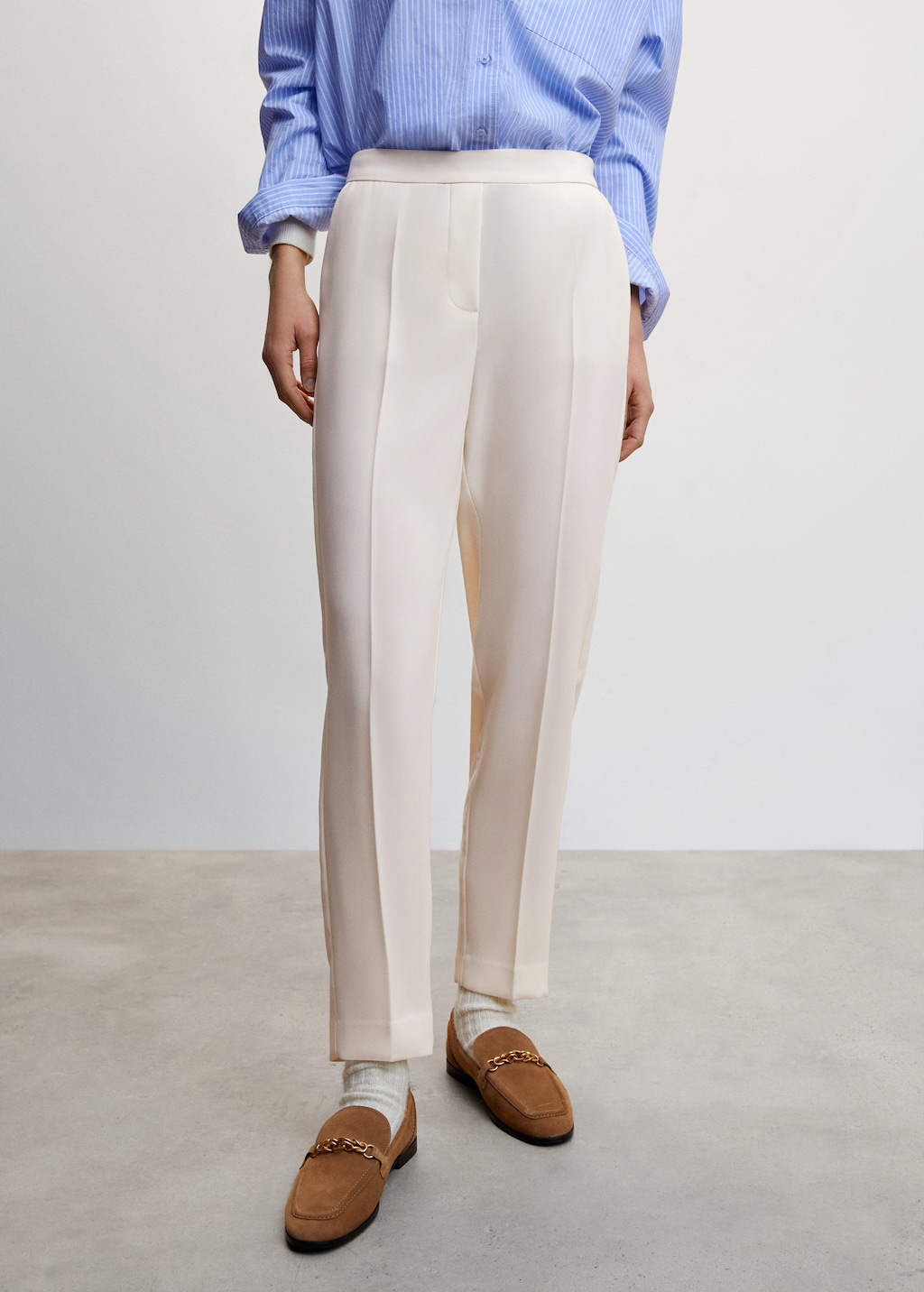 Flowy suit trousers - Medium plane