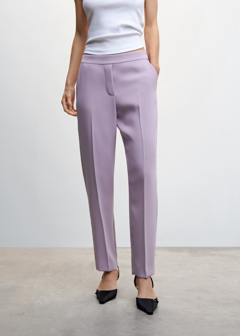 Flowy suit trousers - Medium plane