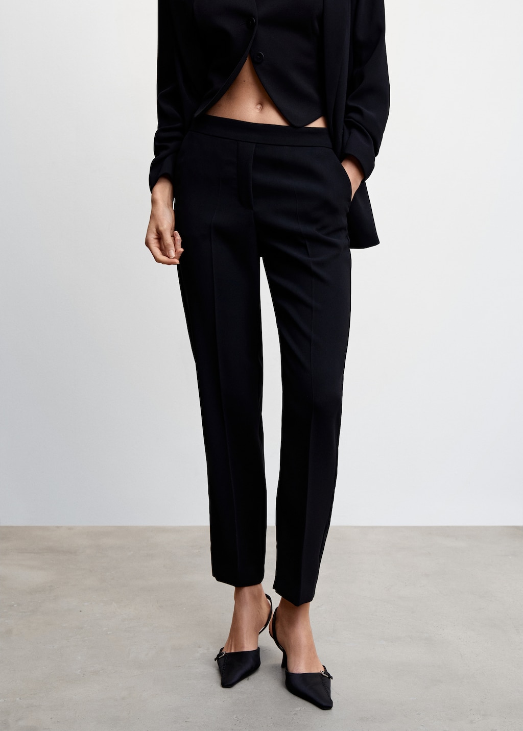 Flowy suit trousers - Medium plane