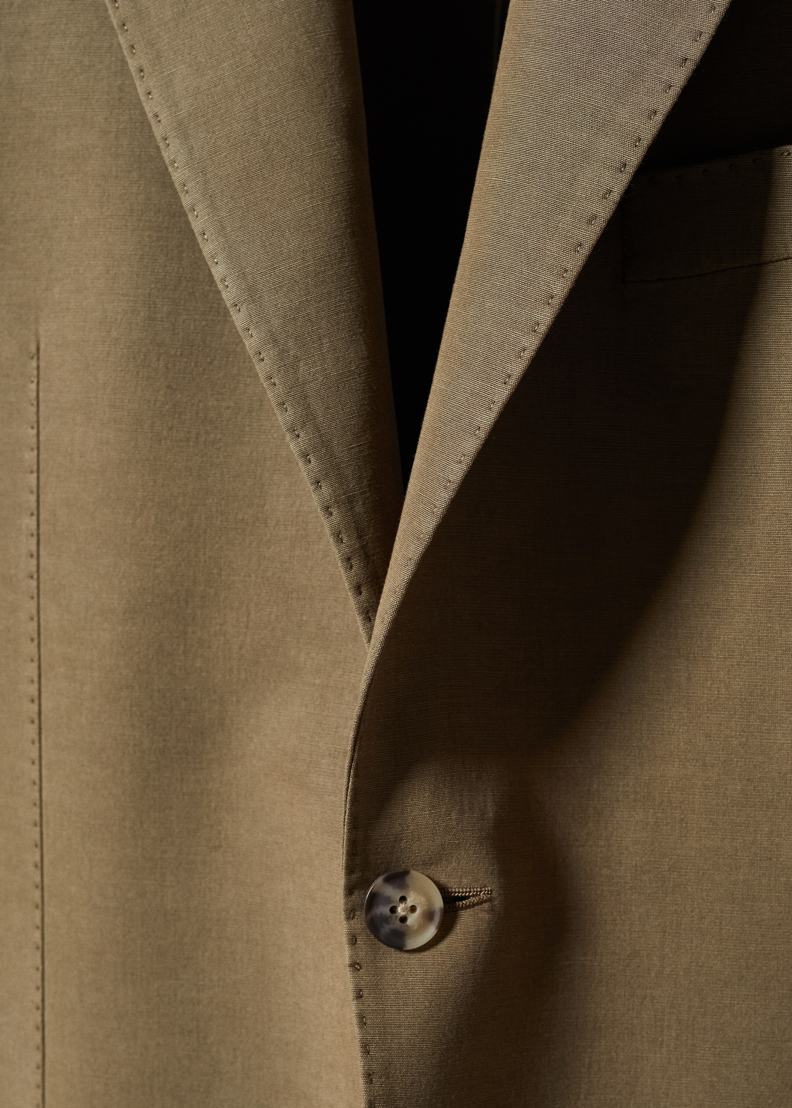 Slim fit cotton blazer - Details of the article 8