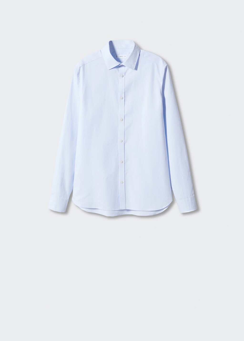 Basic slim-fit cotton shirt - Article without model