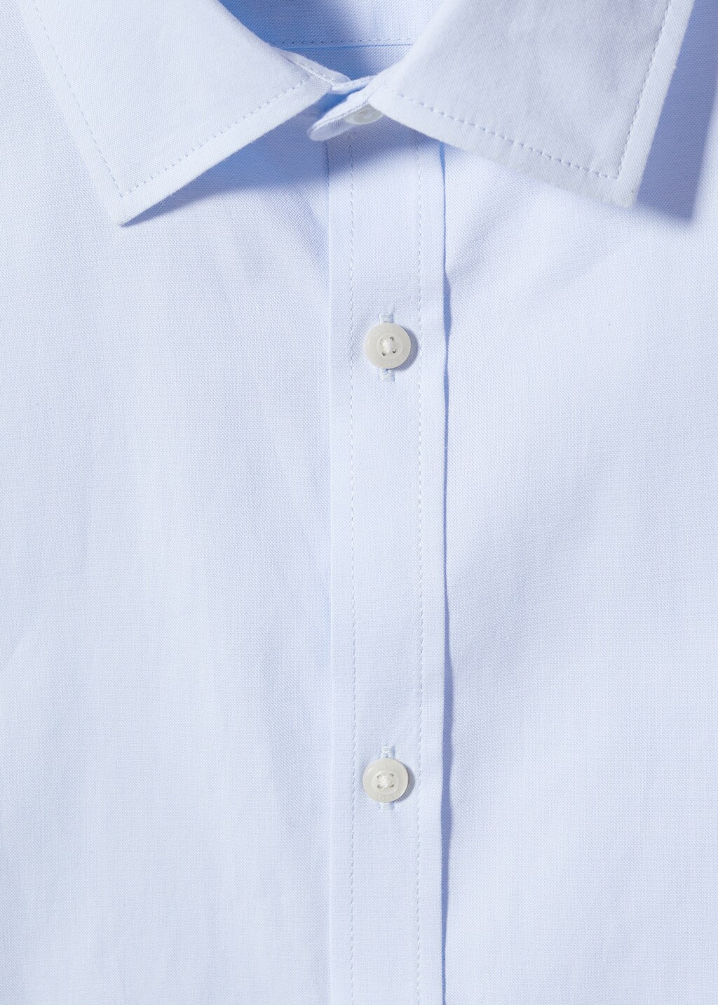 Basic slim-fit cotton shirt - Details of the article 8