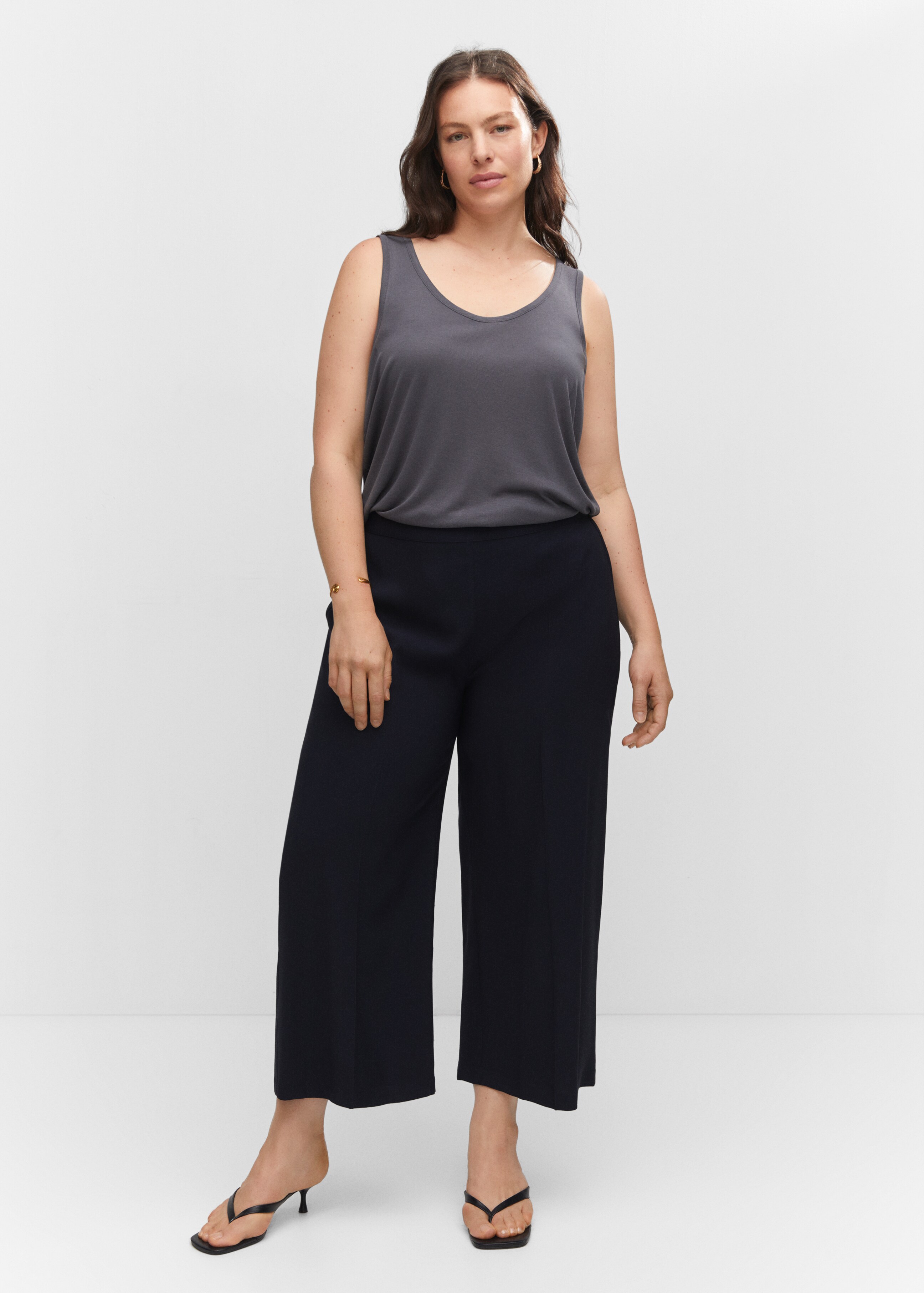 High-waist palazzo trousers - Details of the article 3