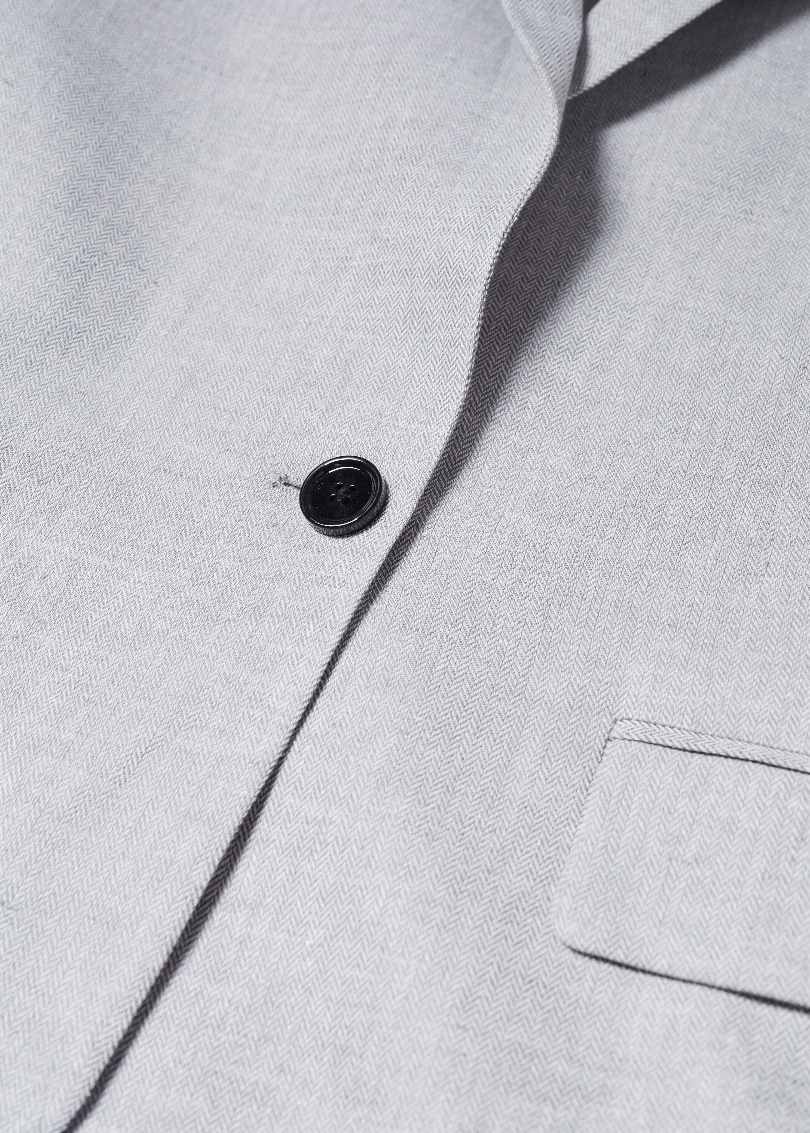Herringbone linen suit jacket - Details of the article 8