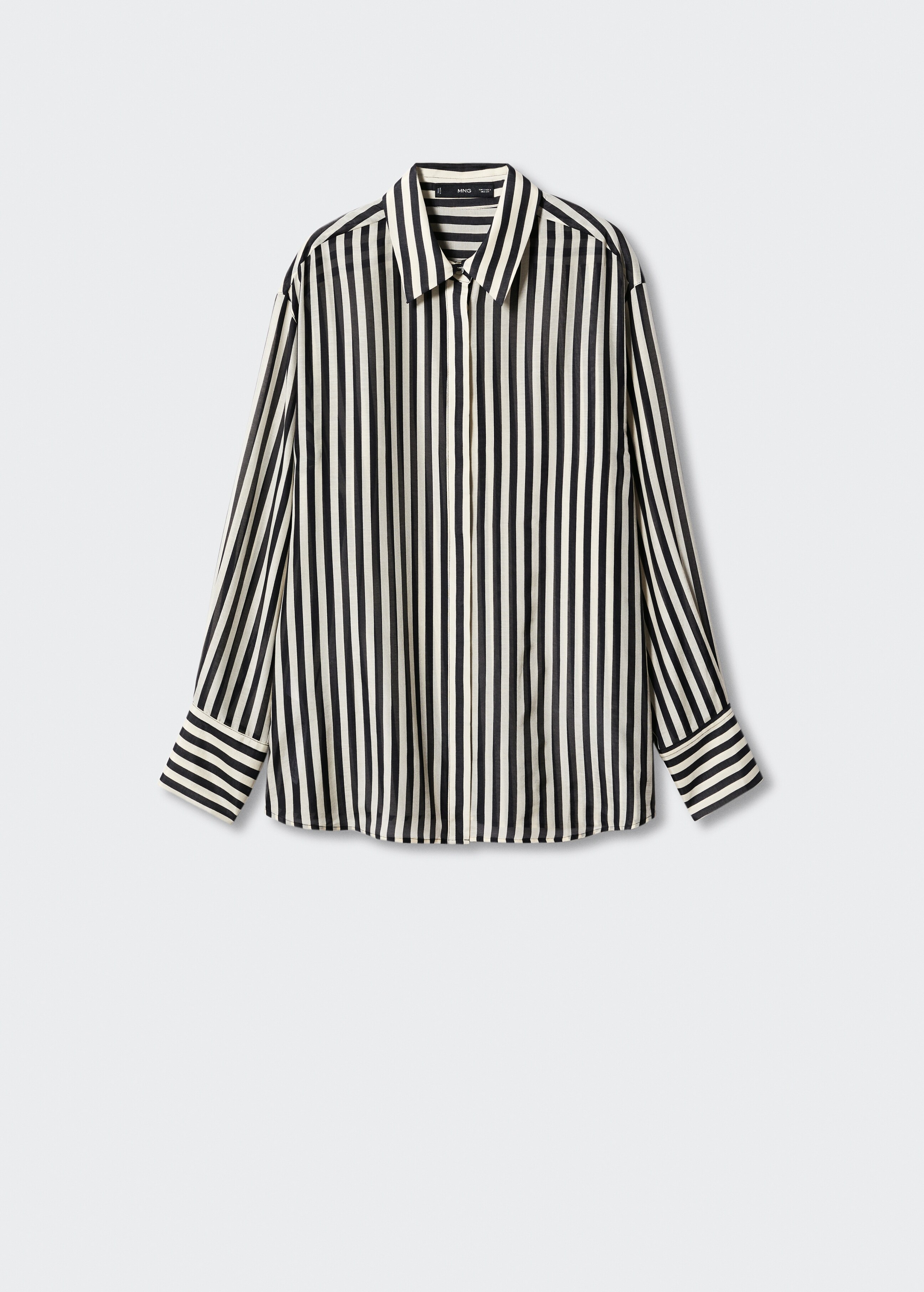 Striped cotton oversized shirt - Article without model