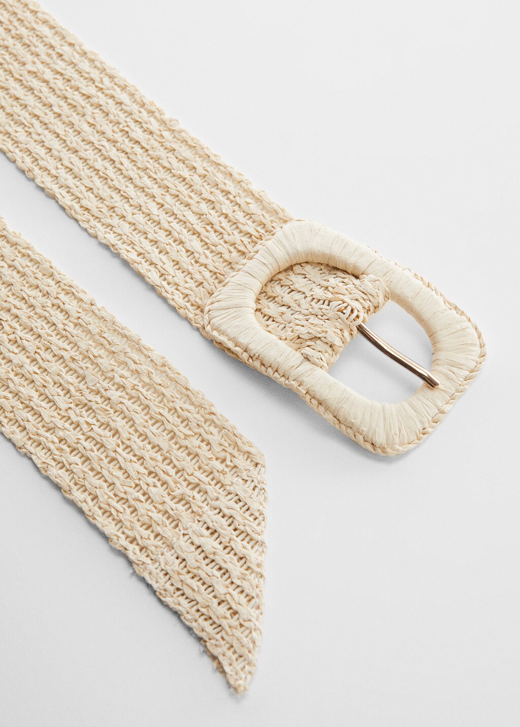 Raffia buckle belt - Details of the article 2