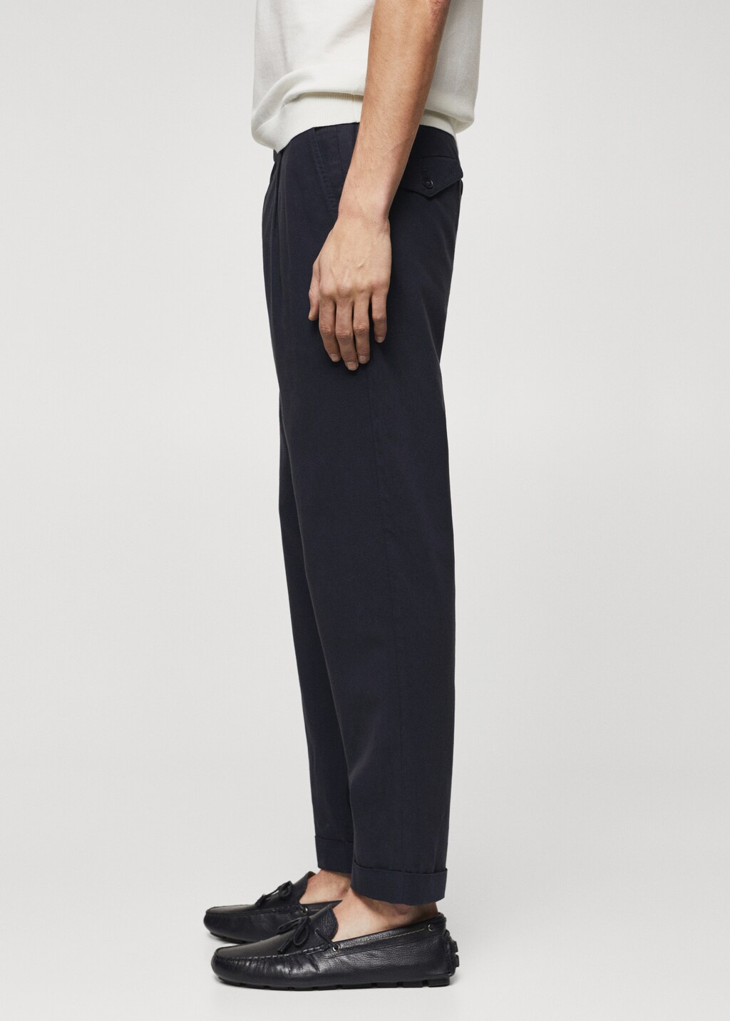 Pantalons tapered fit pinces - Detall de l'article 4