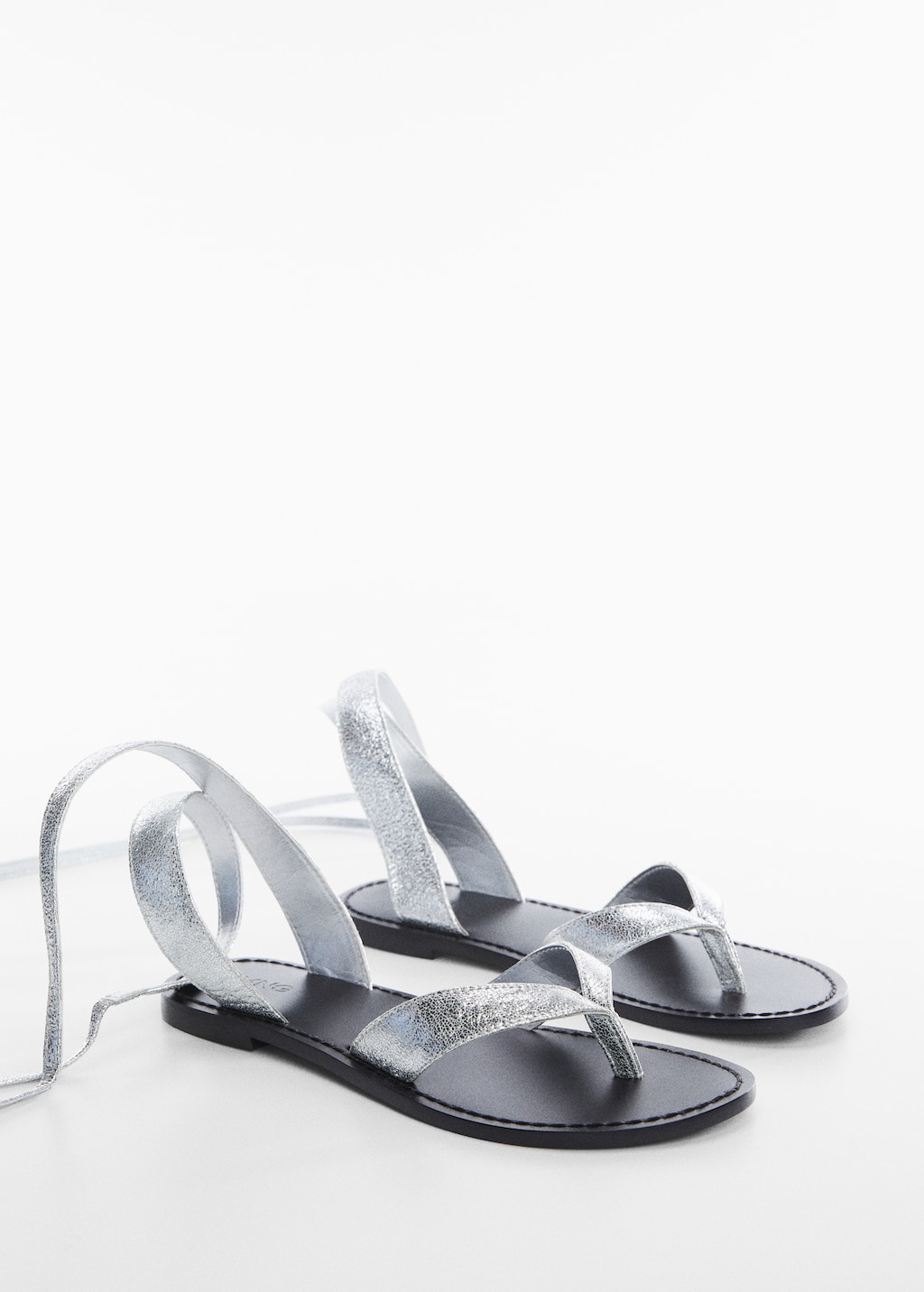 Criss-cross straps sandals - Medium plane