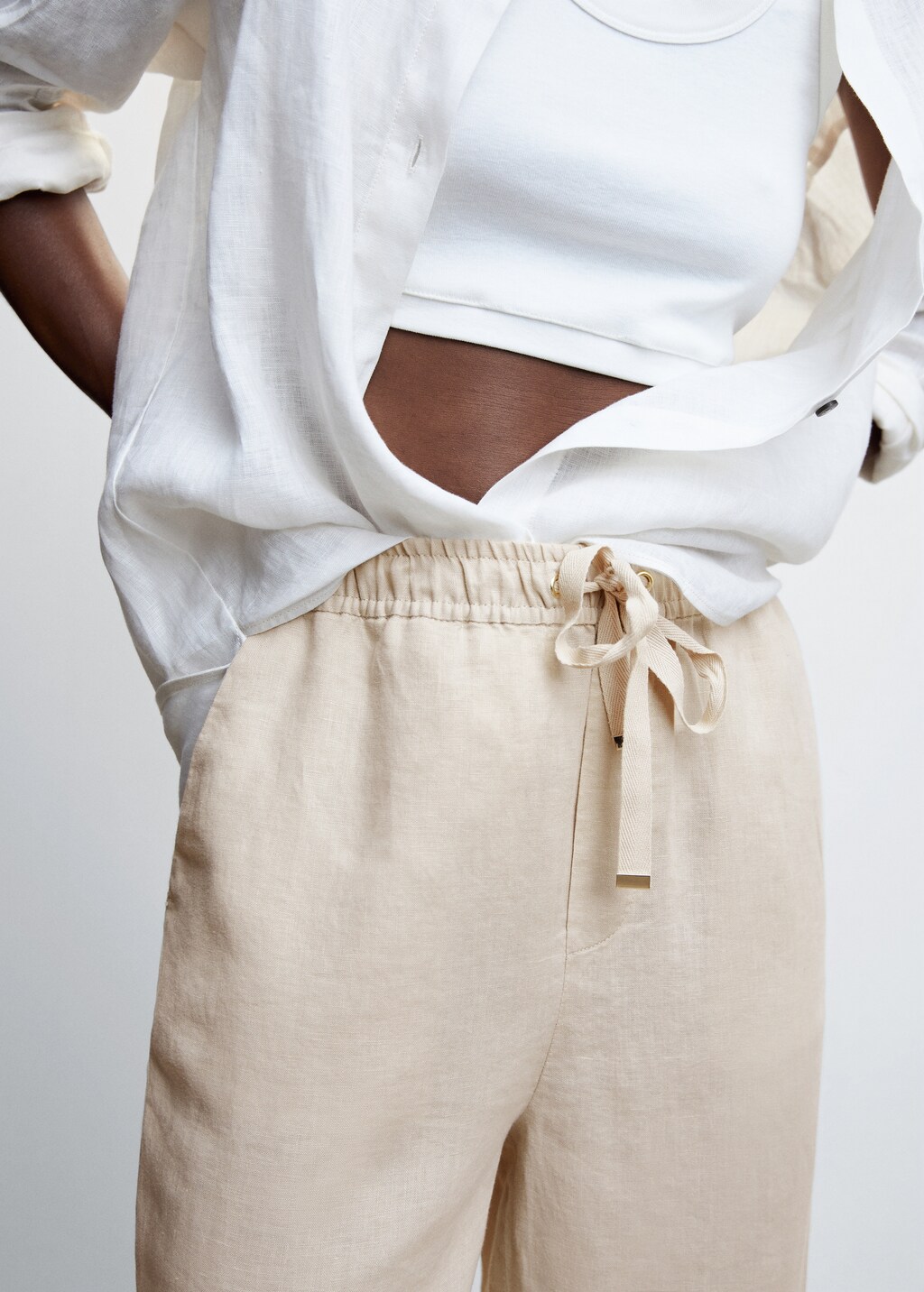 100% linen trousers - Details of the article 6