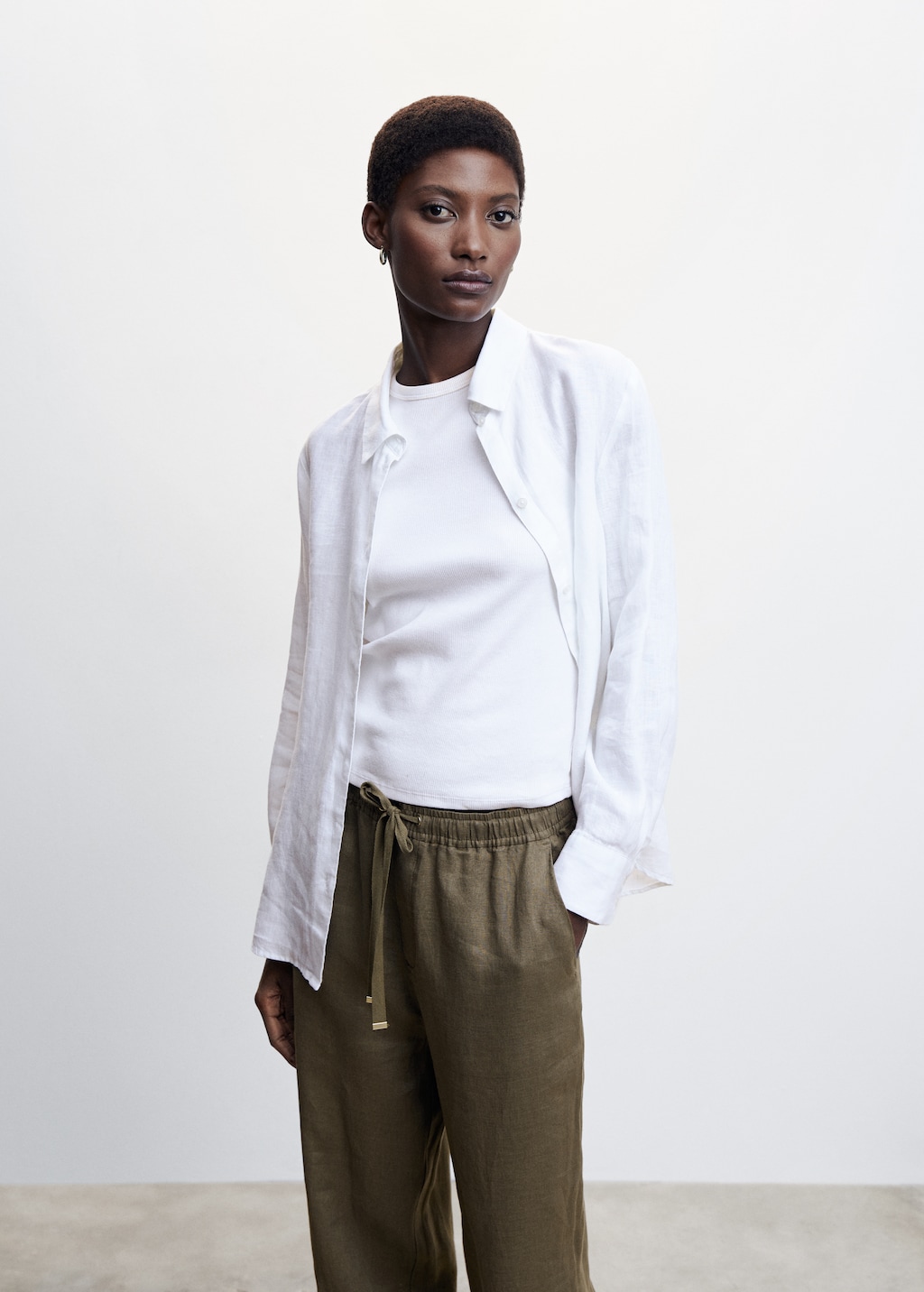 100% linen trousers - Details of the article 1