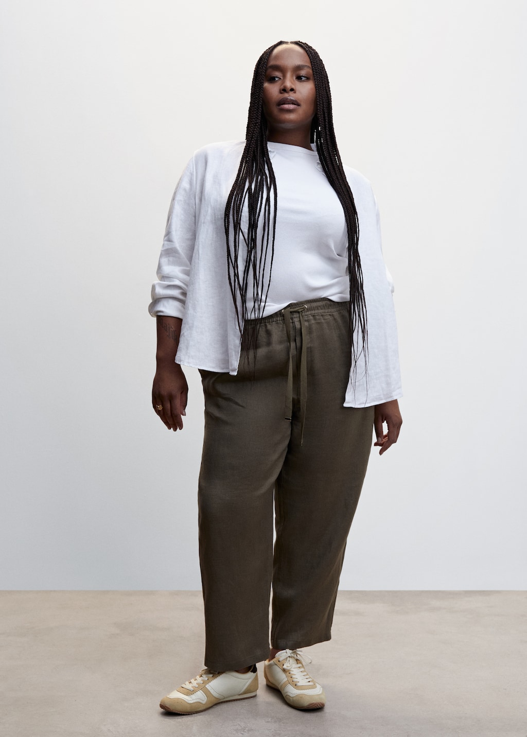 100% linen trousers - Details of the article 3