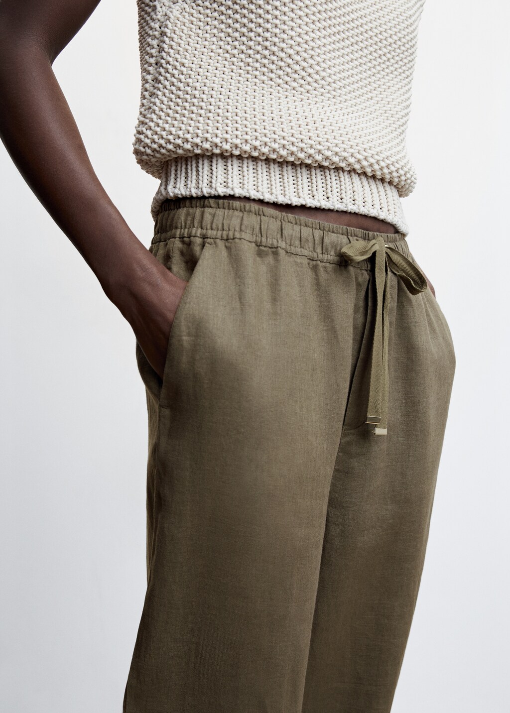 100% linen trousers - Details of the article 6