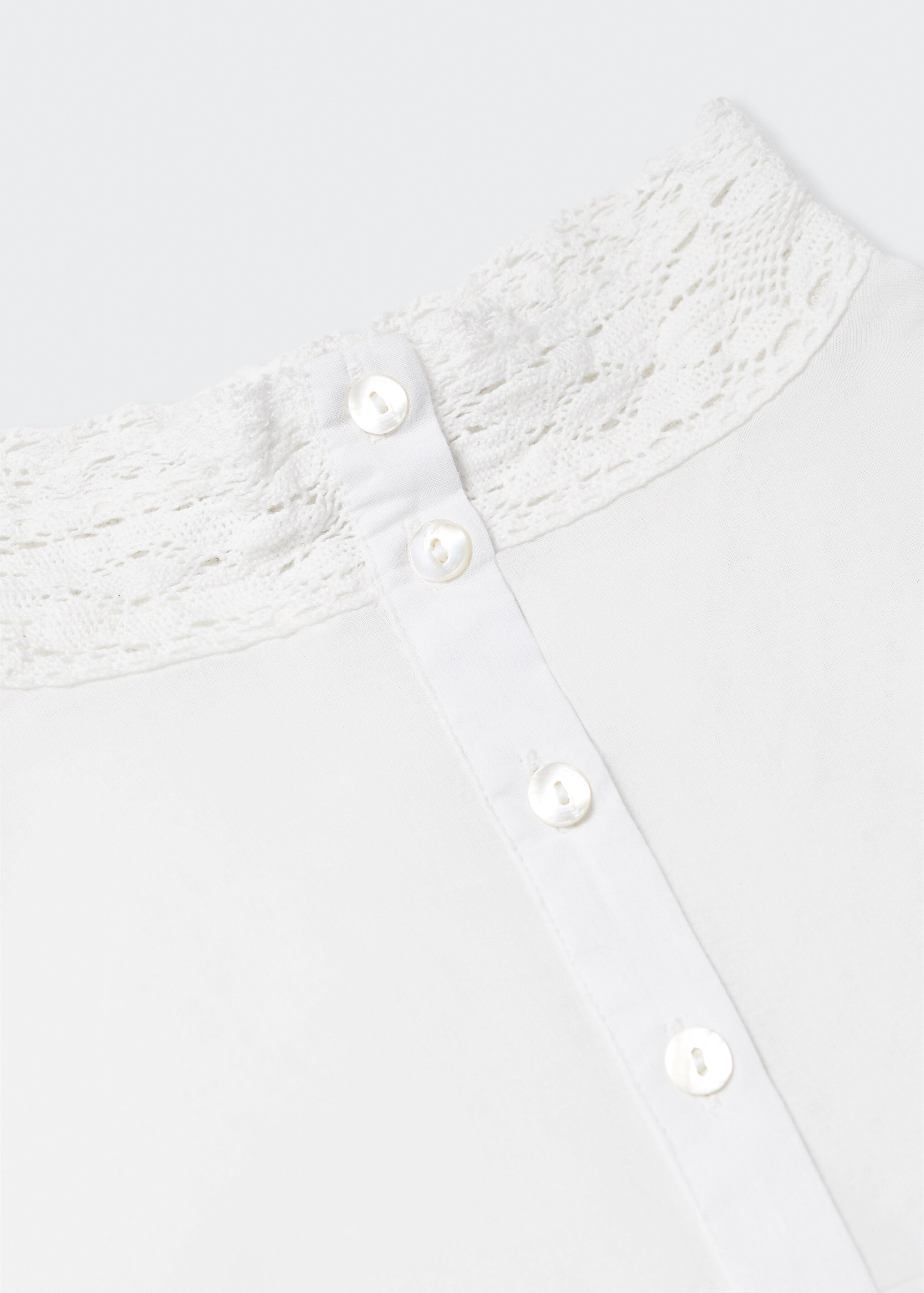 Blusa algodón detalles calados - Detalle del artículo 8