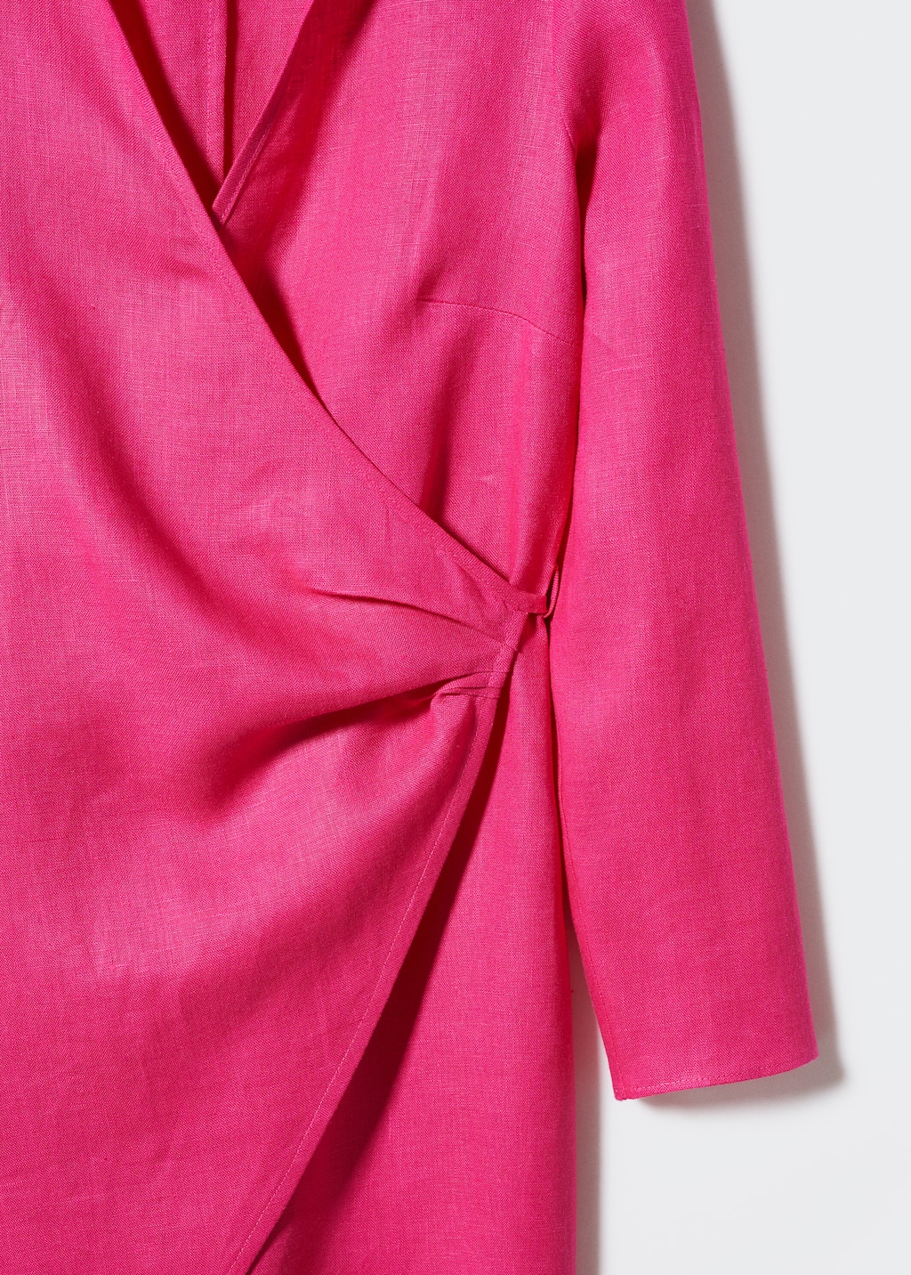 Linen wrap dress - Details of the article 8