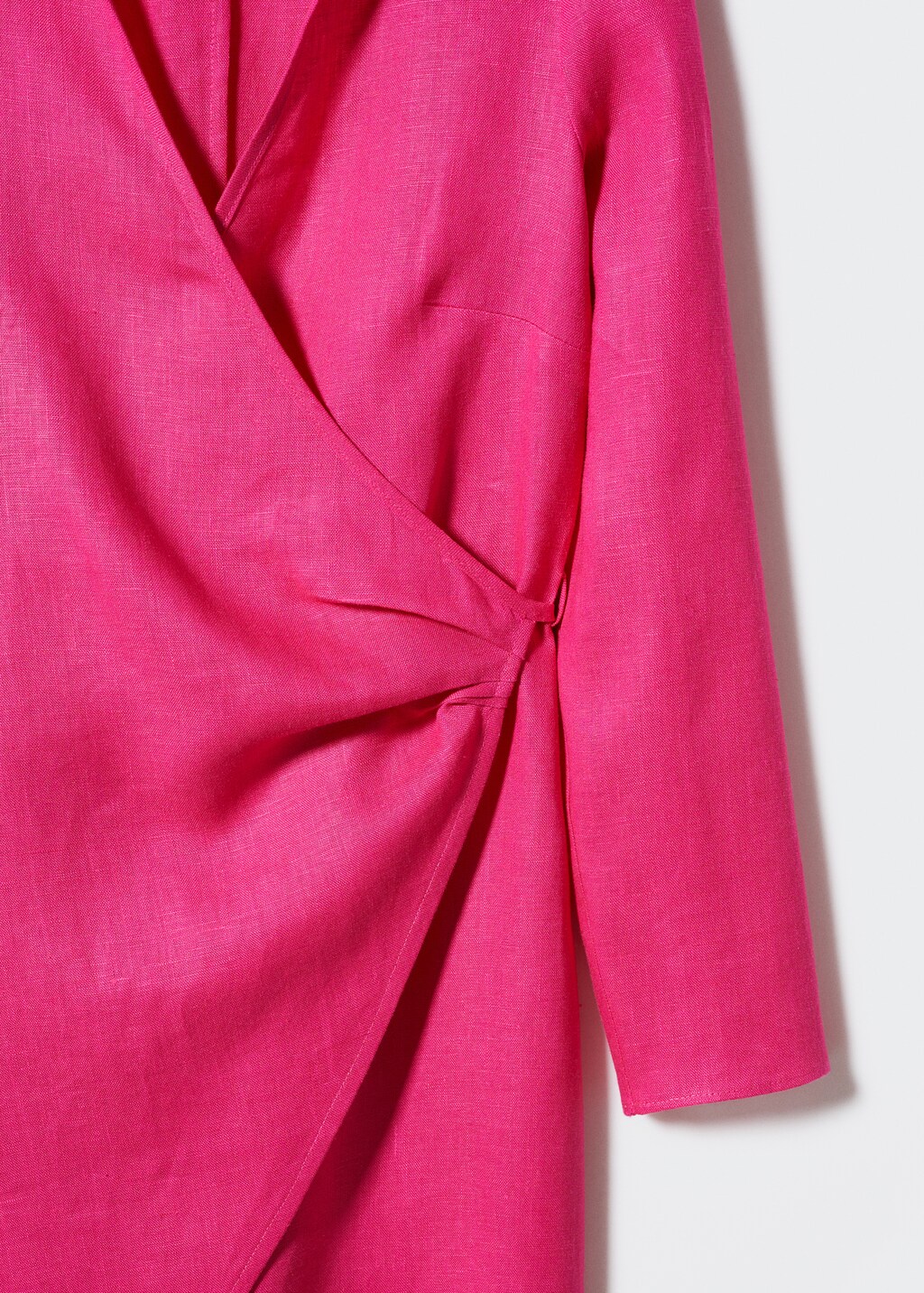 Linen wrap dress - Details of the article 8