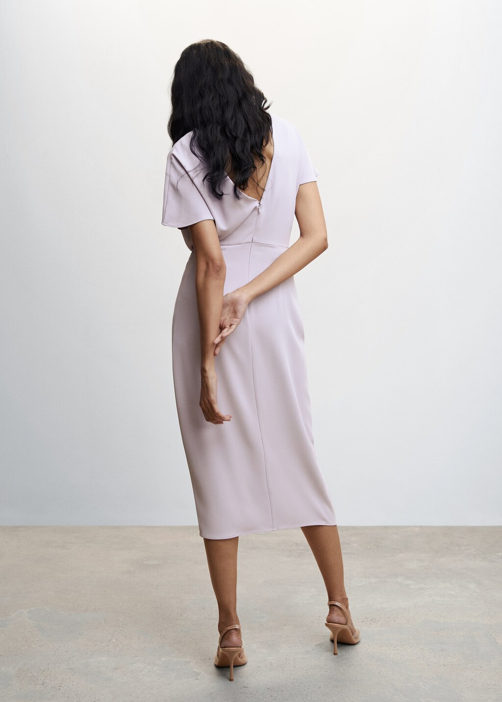 Draped detail dress - Reverse of the article