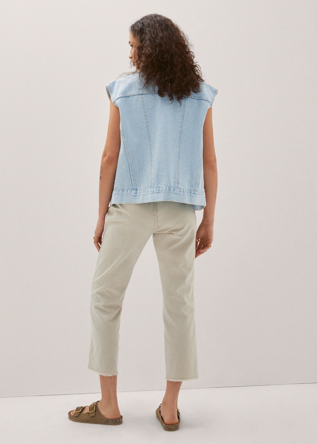 Slouchy jeans with drawstring - Reverse of the article