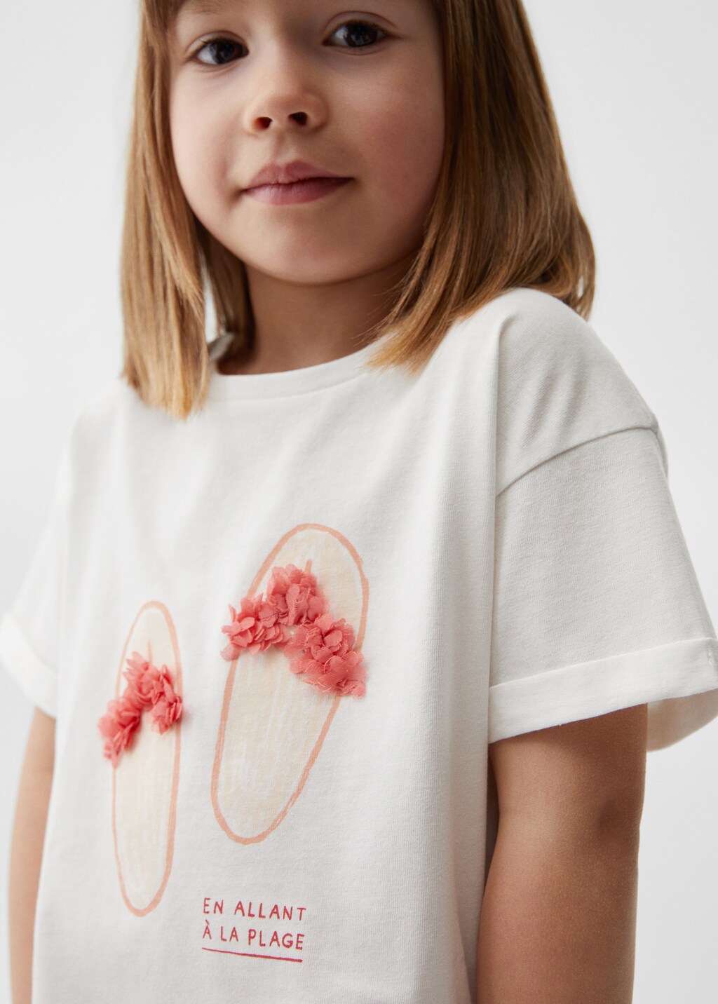 Printed cotton-blend T-shirt - Details of the article 1