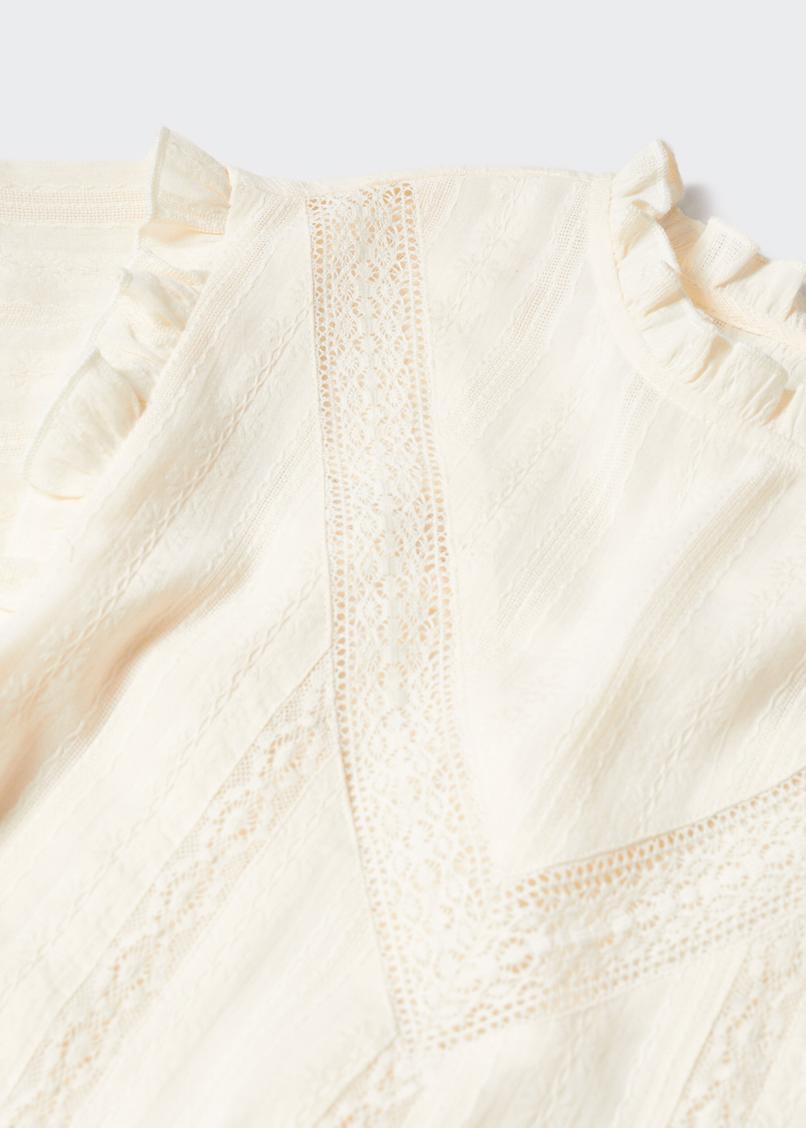 Ruffled embroidered blouse - Details of the article 8